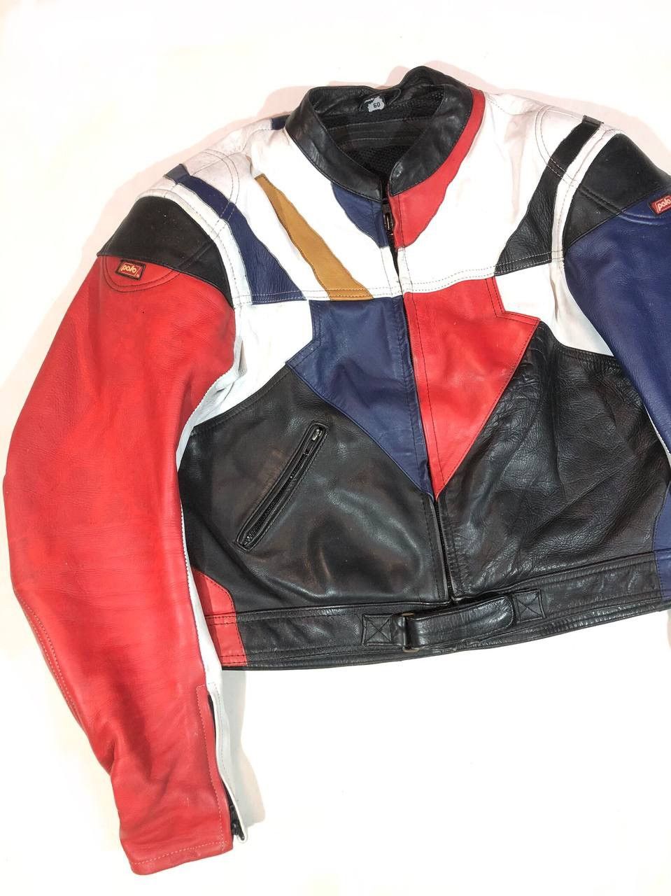 Other Polo Vintage Rare Avangarde Moto Racing Leather Jacket Size US L / EU 52-54 / 3 - 3 Thumbnail