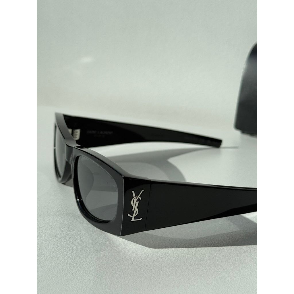 Saint Laurent Paris NEW Saint Laurent SLM140/F Black Silver Sunglasses $580 Size ONE SIZE - 12 Thumbnail