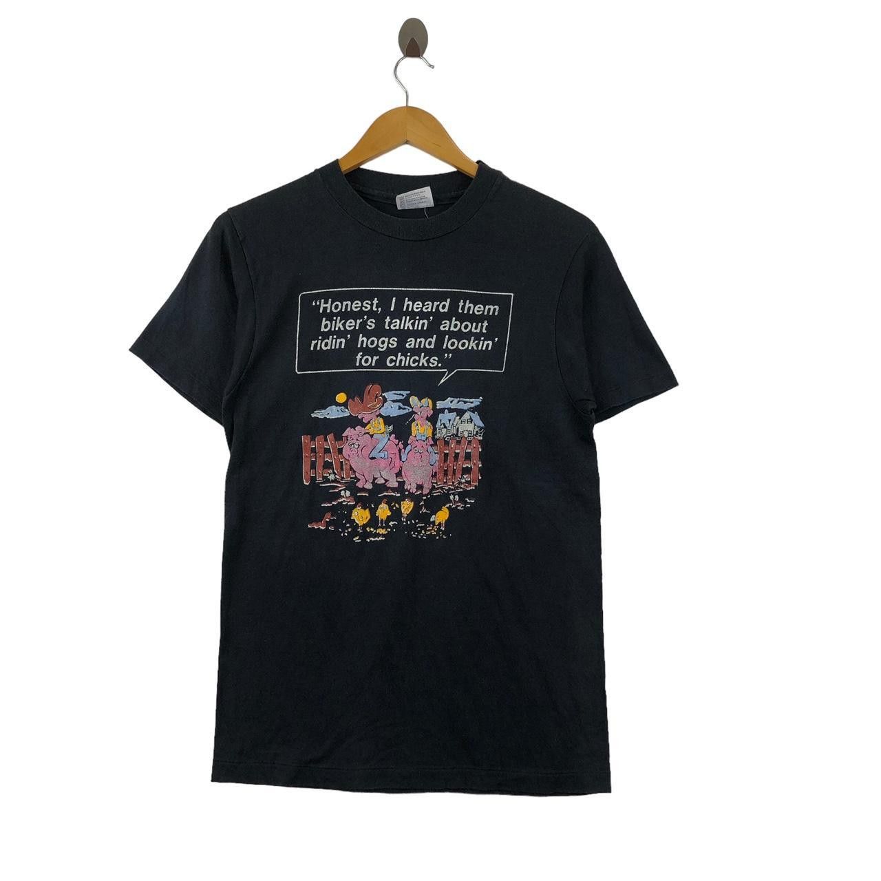 Vintage Vintage 80’ PAYNES BIKER BAR Harley Davidson Hogs Tee Shirt Size US M / EU 48-50 / 2 - 1 Thumbnail