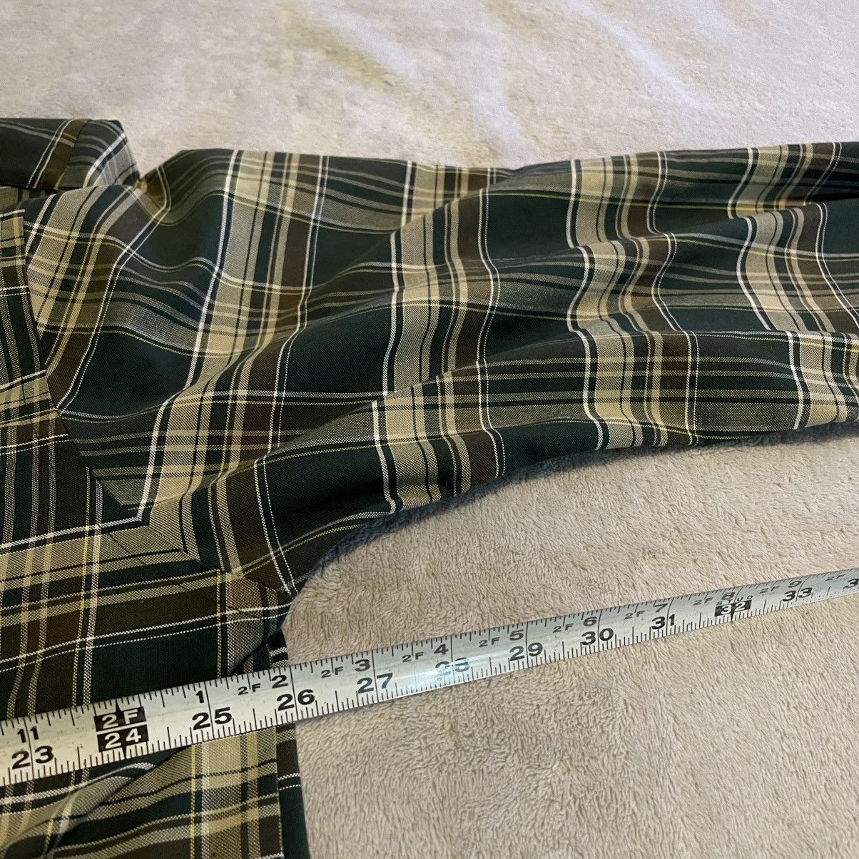 Other Vintage 90s Towncraft Mens XLT Green Plaid Button Down Shirt Size US XL / EU 56 / 4 - 4 Thumbnail