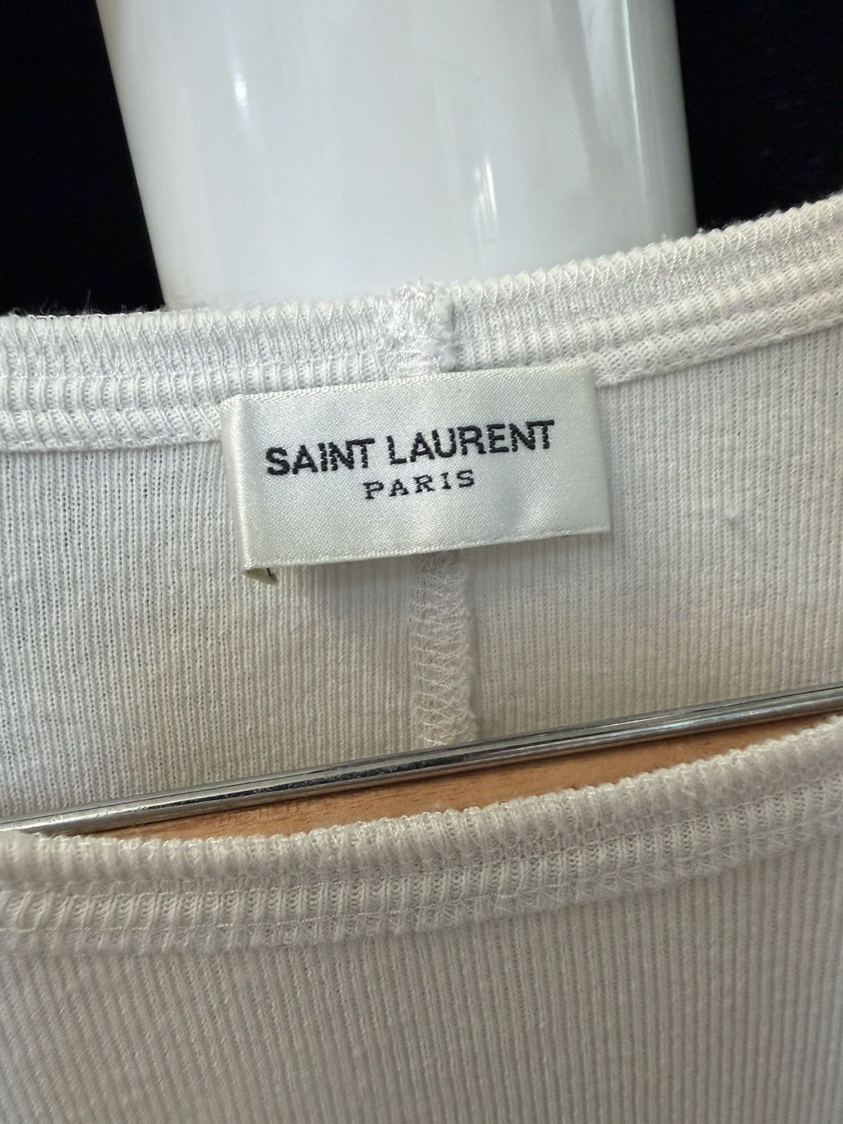 Saint Laurent Paris Saint Laurent - AW21 YSL Collegiate Logo Jersey Tee Size US M / EU 48-50 / 2 - 3 Thumbnail