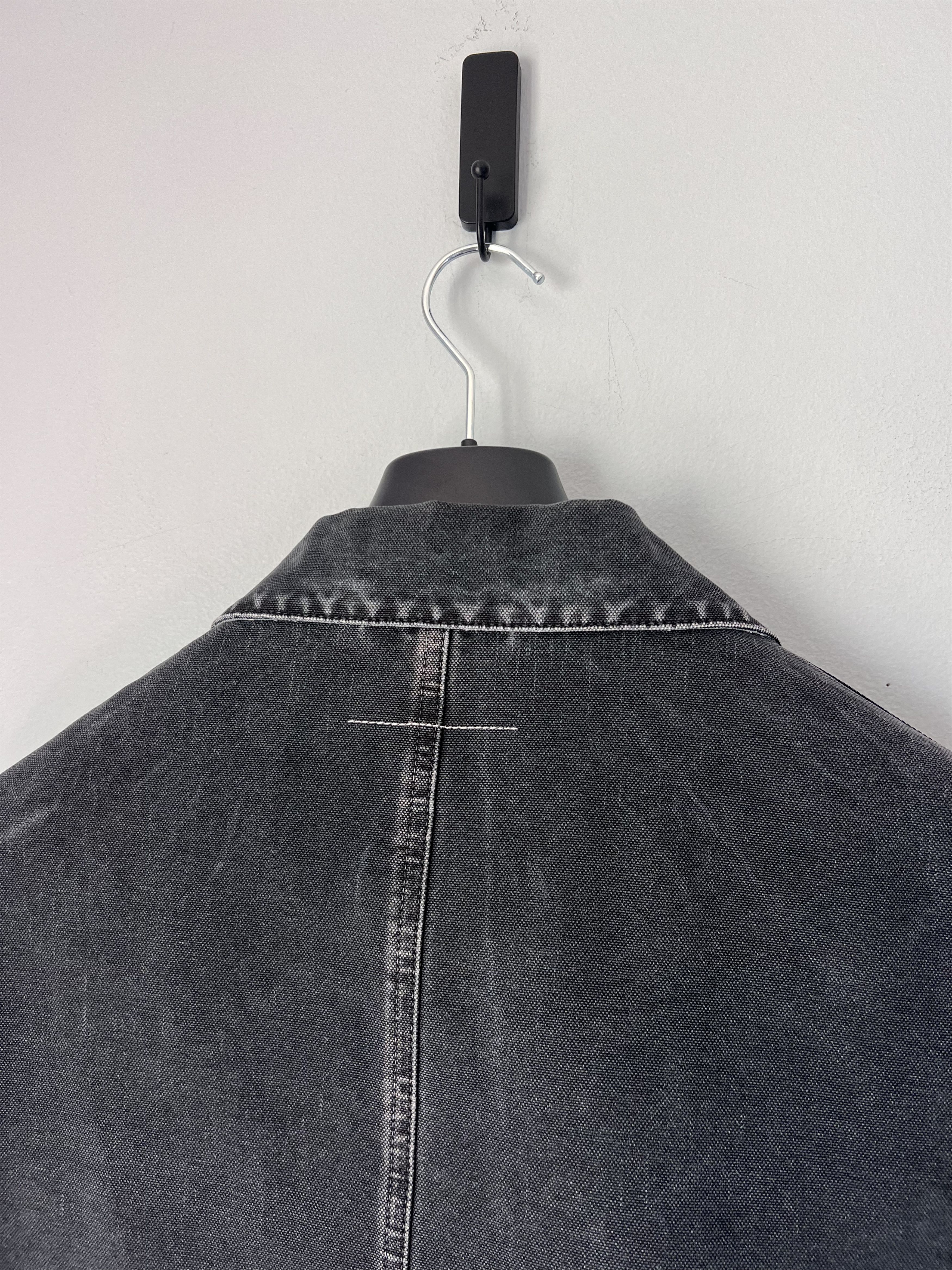 Maison Margiela MM6 Maison Margiela Heavy Washed Chore Jacket in Black Size US M / EU 48-50 / 2 - 6 Thumbnail
