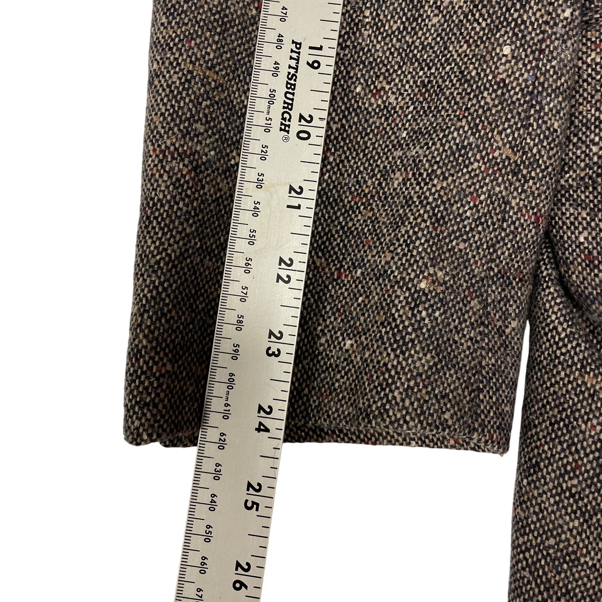 Sears Vtg Gray Beige Multicolor FLECK Donegal TWEED Sport Coat Size 40R - 5 Thumbnail