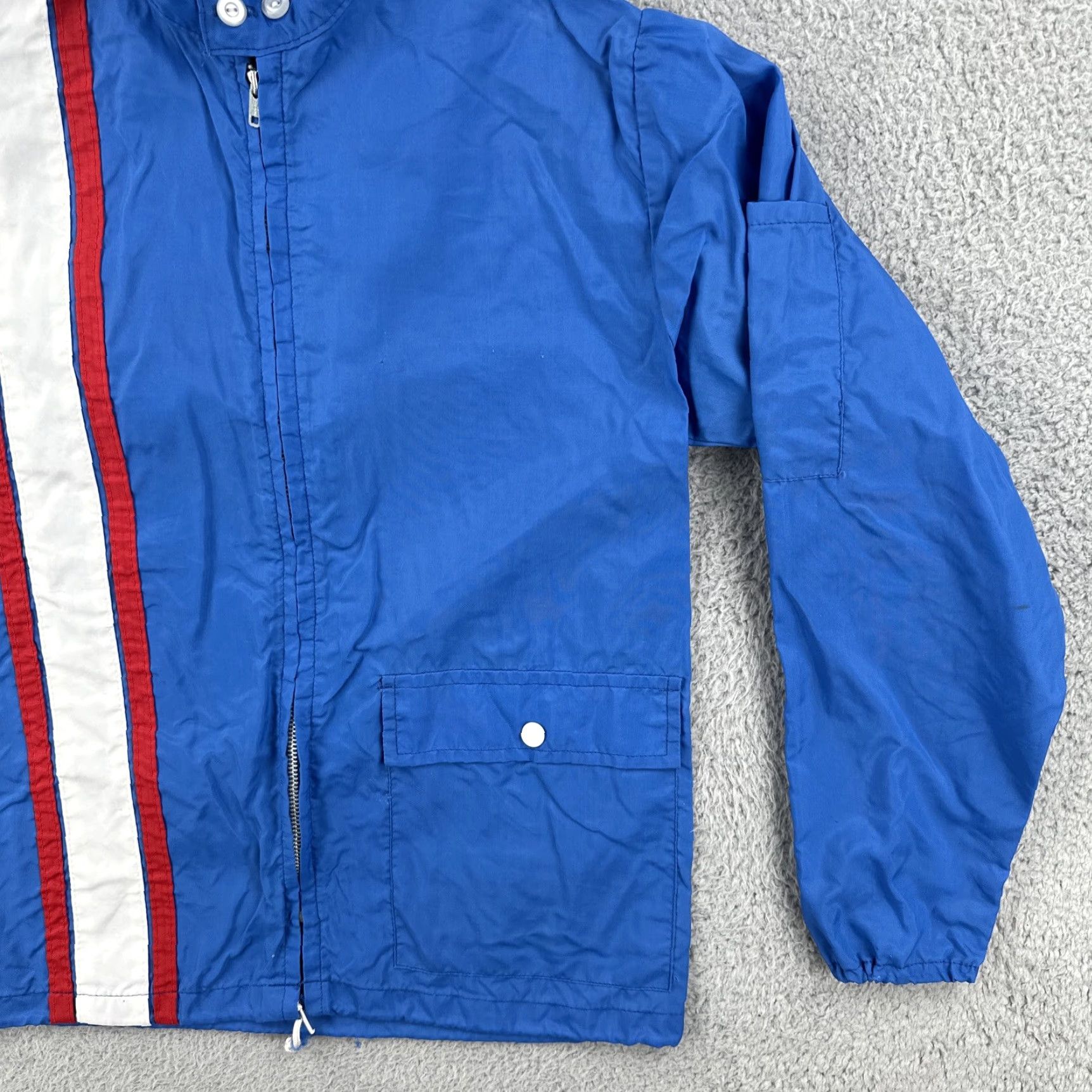 Vintage VINTAGE Ebert Enterprises Nylon Full Zip Jacket Blue Small 60s USA Mens Size US S / EU 44-46 / 1 - 7 Thumbnail