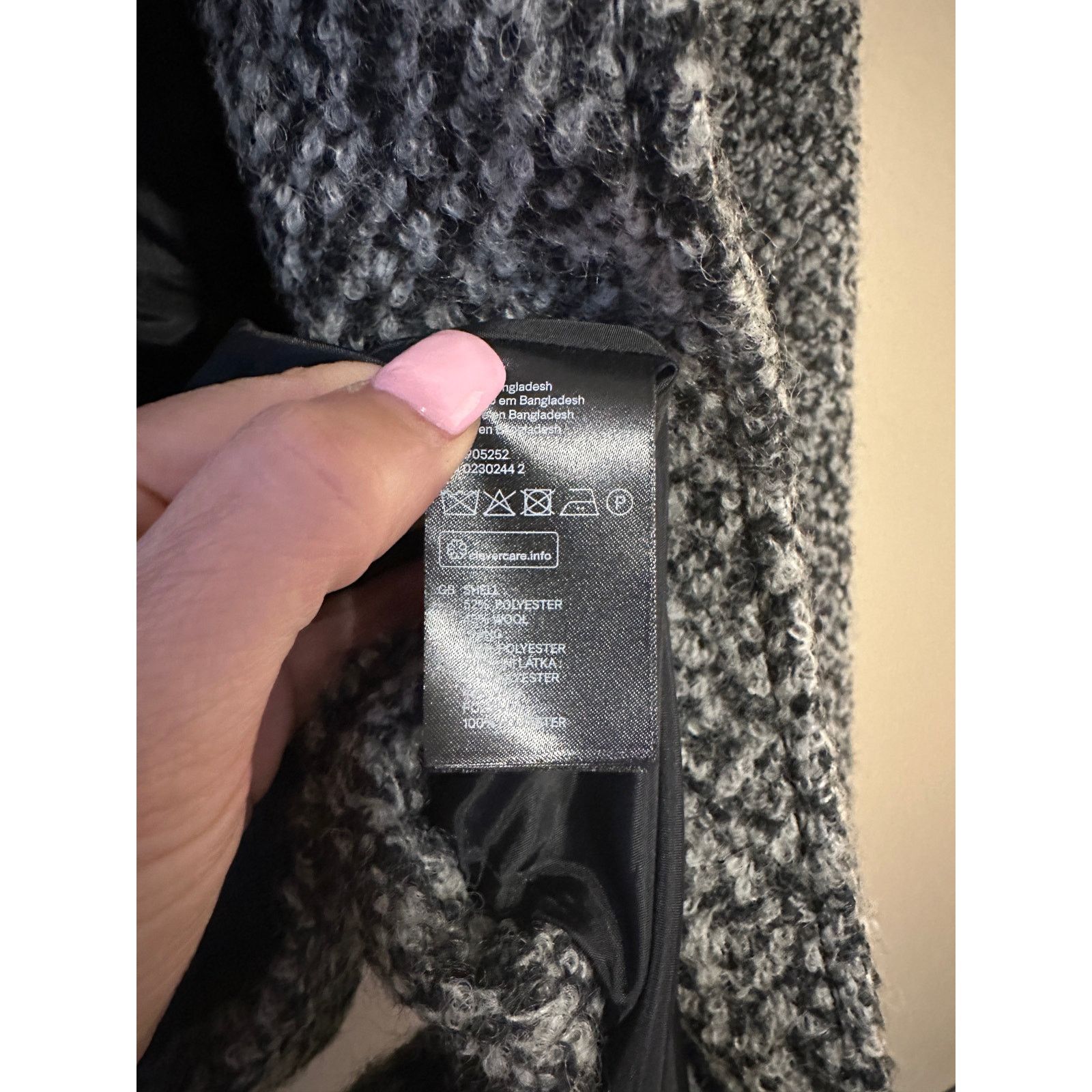 H&M Divided H&M Women's Avant Garde Assementryl Wool Blend Coat Size XS / US 0-2 / IT 36-38 - 2 Thumbnail