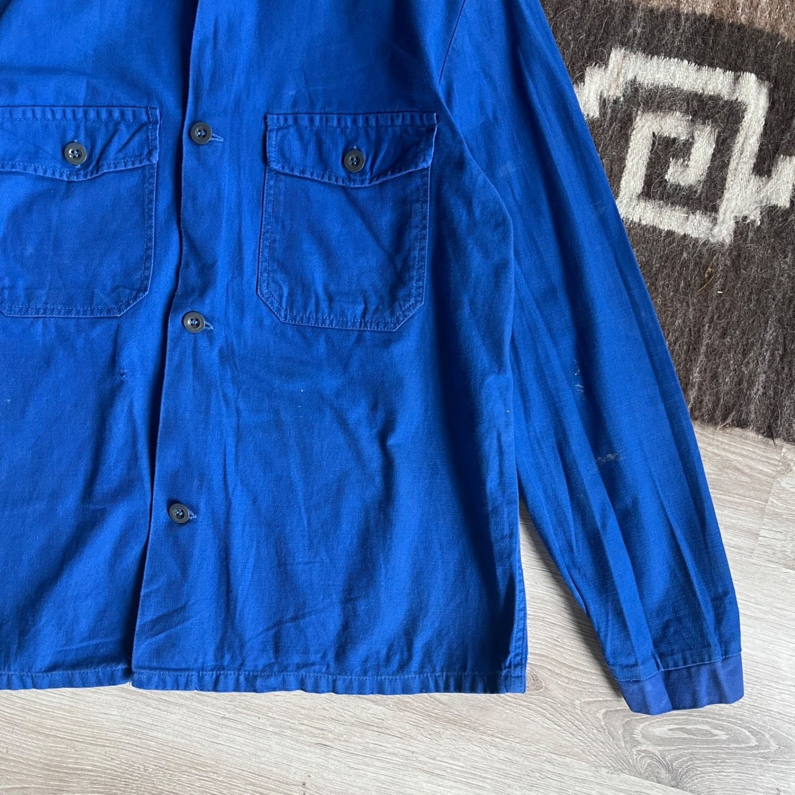 Vintage Vintage French Workwear Sanfor Chore Jacket 9757AC Size US M / EU 48-50 / 2 - 5 Thumbnail