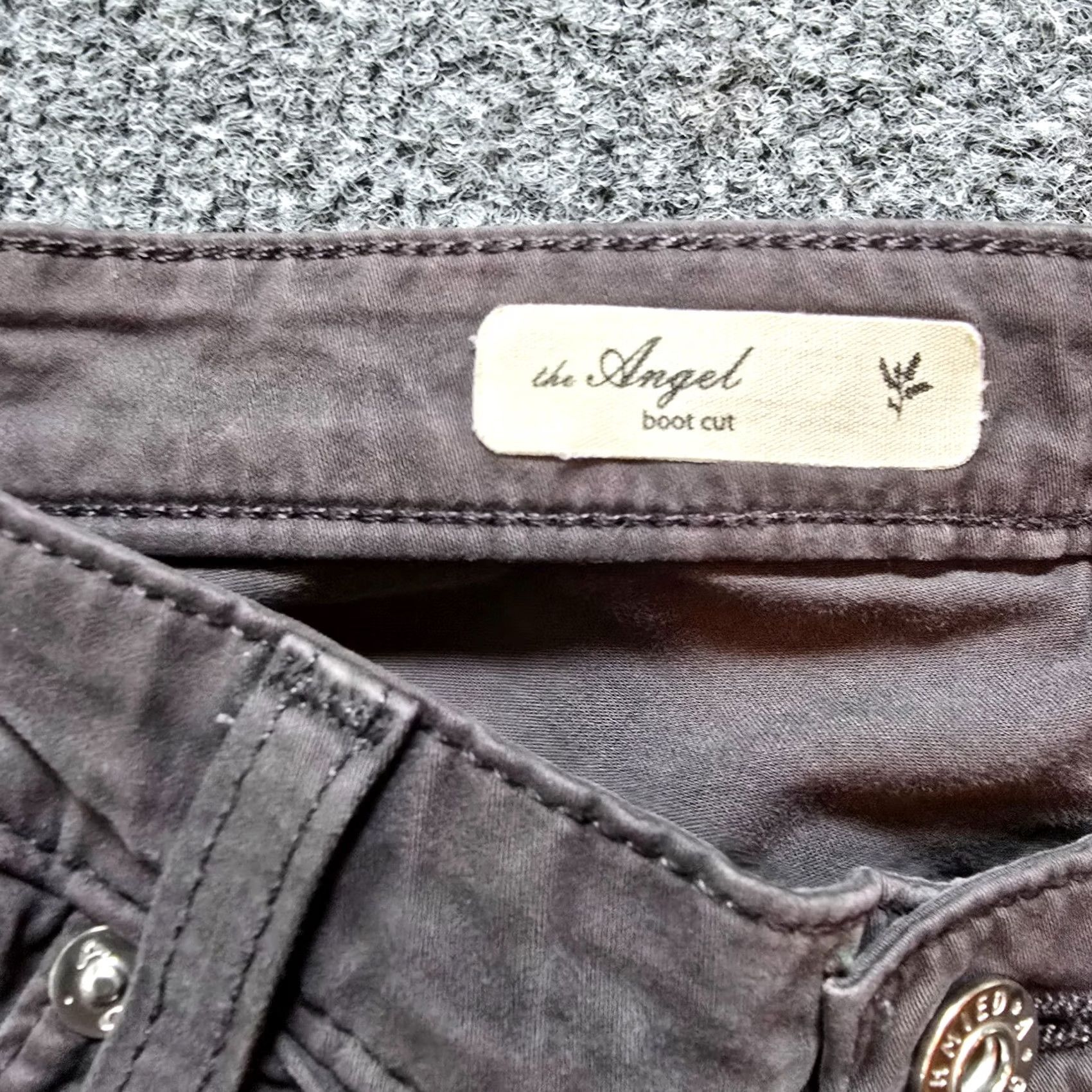 Vintage AG Adriano Goldschmied Pants Women Size 29 Gray Bootcut Stretch Casual Basic Size 29" - 4 Thumbnail