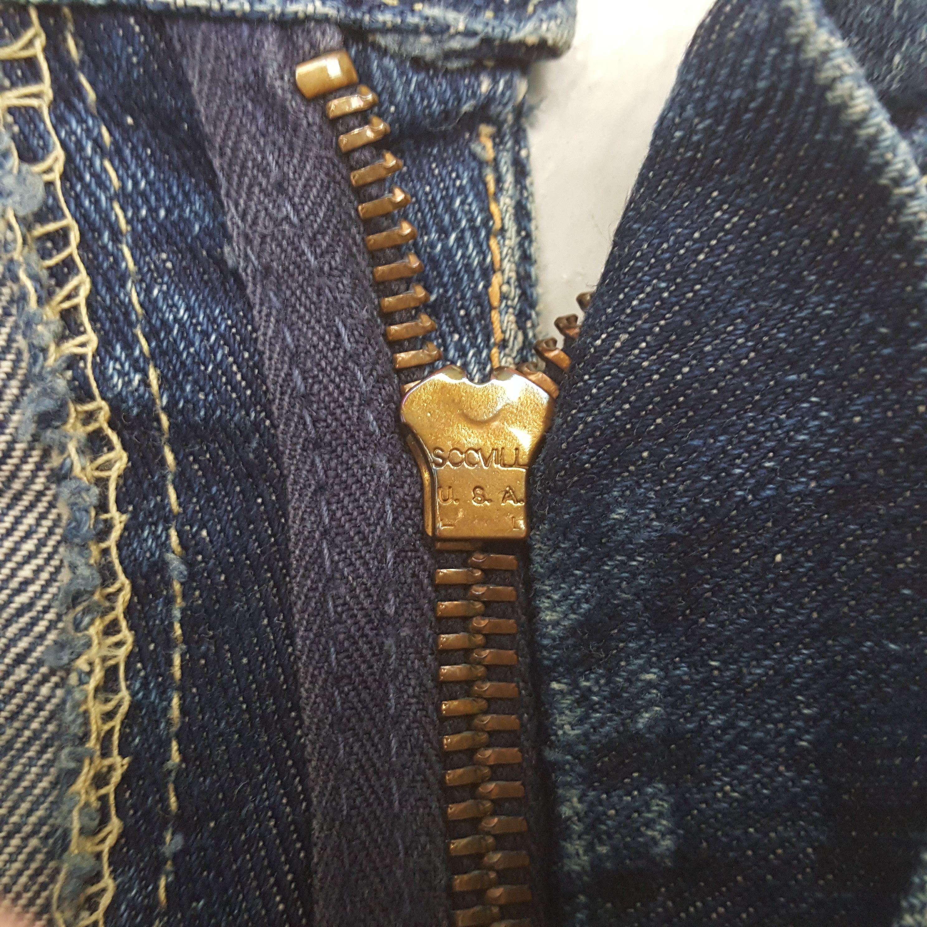 Lee Vintage 70's Lee Riders American Brand Distressed Jeans RR14 Size US 30 / EU 46 - 13 Thumbnail
