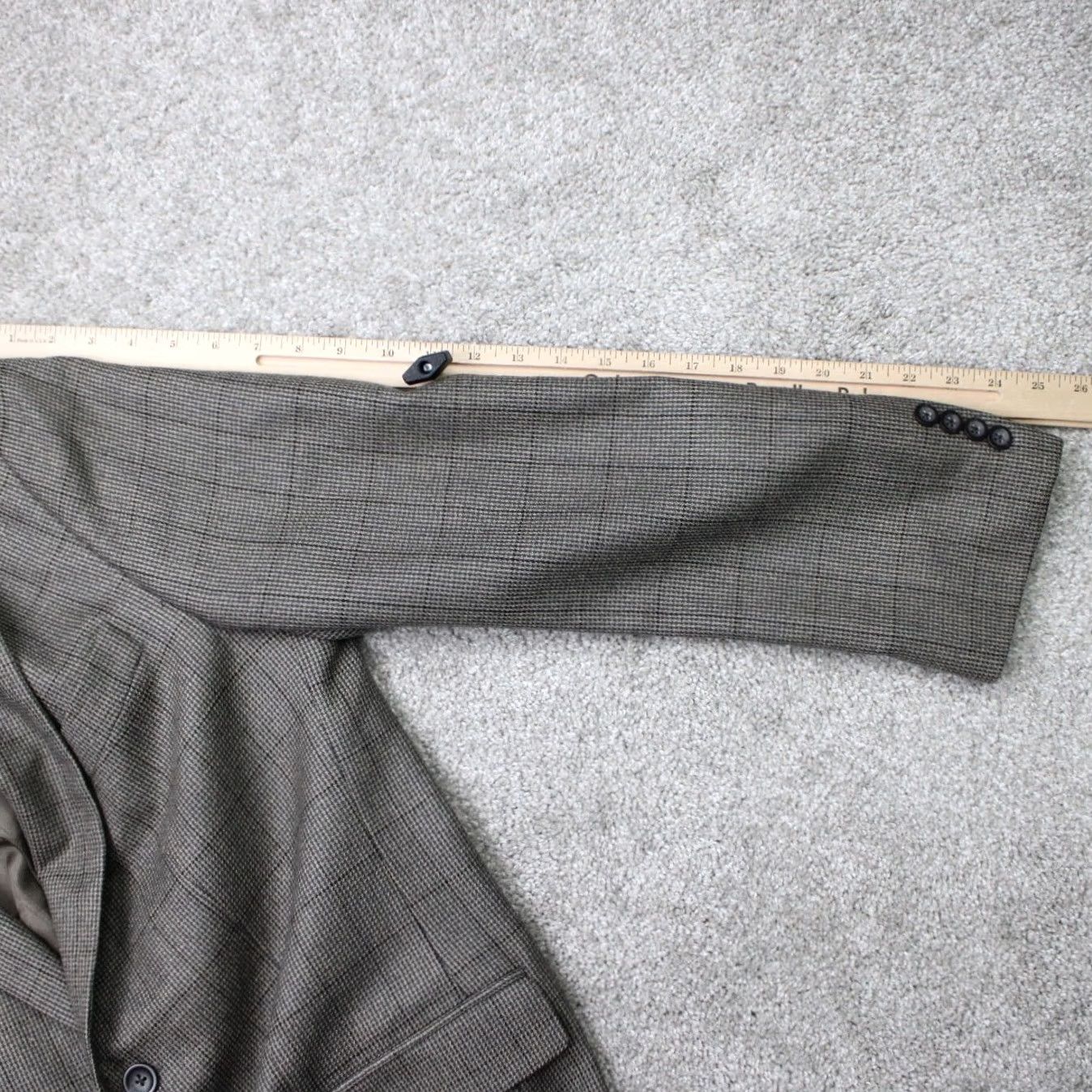 Oscar De La Renta Oscar de la Renta Blazer Men 42R Gray Wool/Cashmere 2 Button Ventless Sport Coat Size 42R - 5 Thumbnail