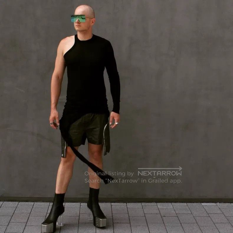 Rick Owens RICK OWENS Double Layer Shoulder Long Sleeve Size US L / EU 52-54 / 3 - 8 Thumbnail