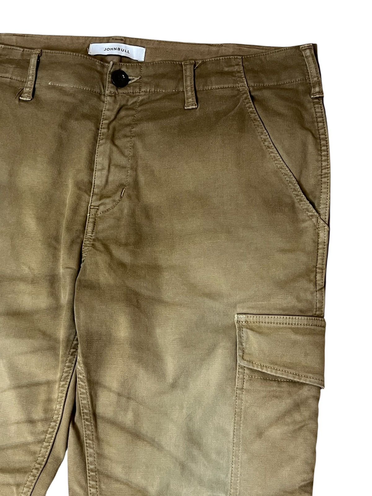 Johnbull Vintage JOHNBULL brown faded baker cargo pants Size US 35 - 6 Thumbnail