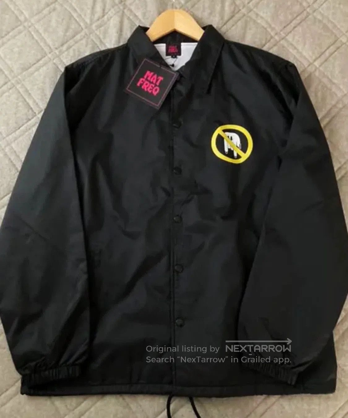 MATiAS Black Coach Jacket with Unique Design. Size US L / EU 52-54 / 3 - 2 Thumbnail