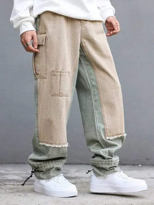 Japanese Brand Baggy Cargo Denim Jeans Regulated Leg Size US 32 / EU 48 - 1 Thumbnail