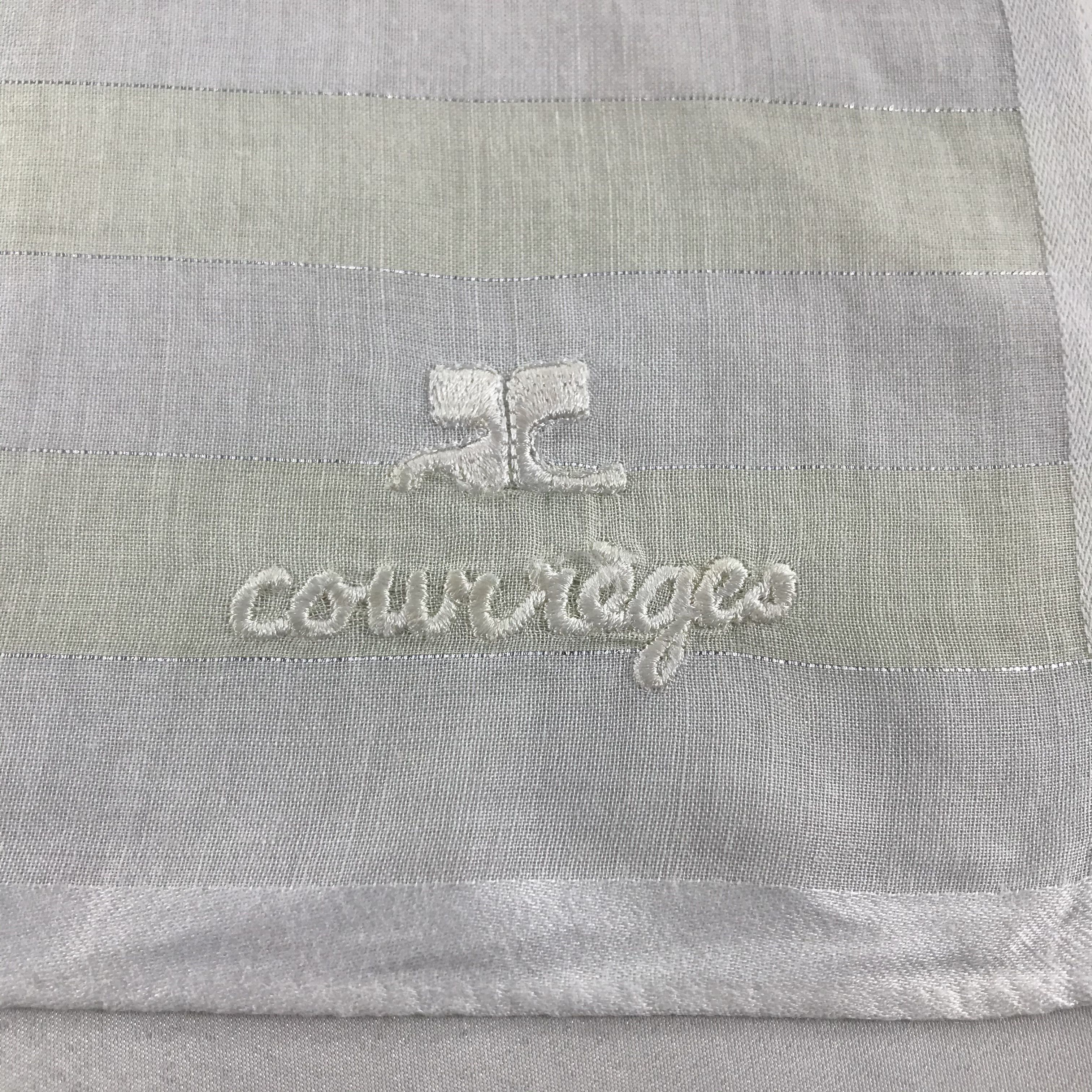 Courreges × Vintage Courreges Handkerchief Neckerchief Bandana H28 Size ONE SIZE - 4 Thumbnail