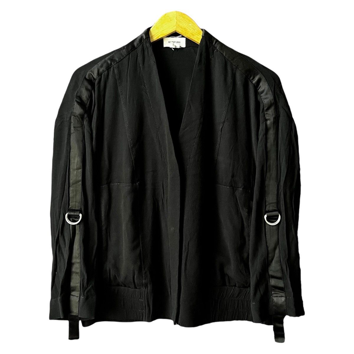 Helmut Lang Helmut Lang D Ring Crepe Black Cardigan Size M / US 6-8 / IT 42-44 - 1 Thumbnail