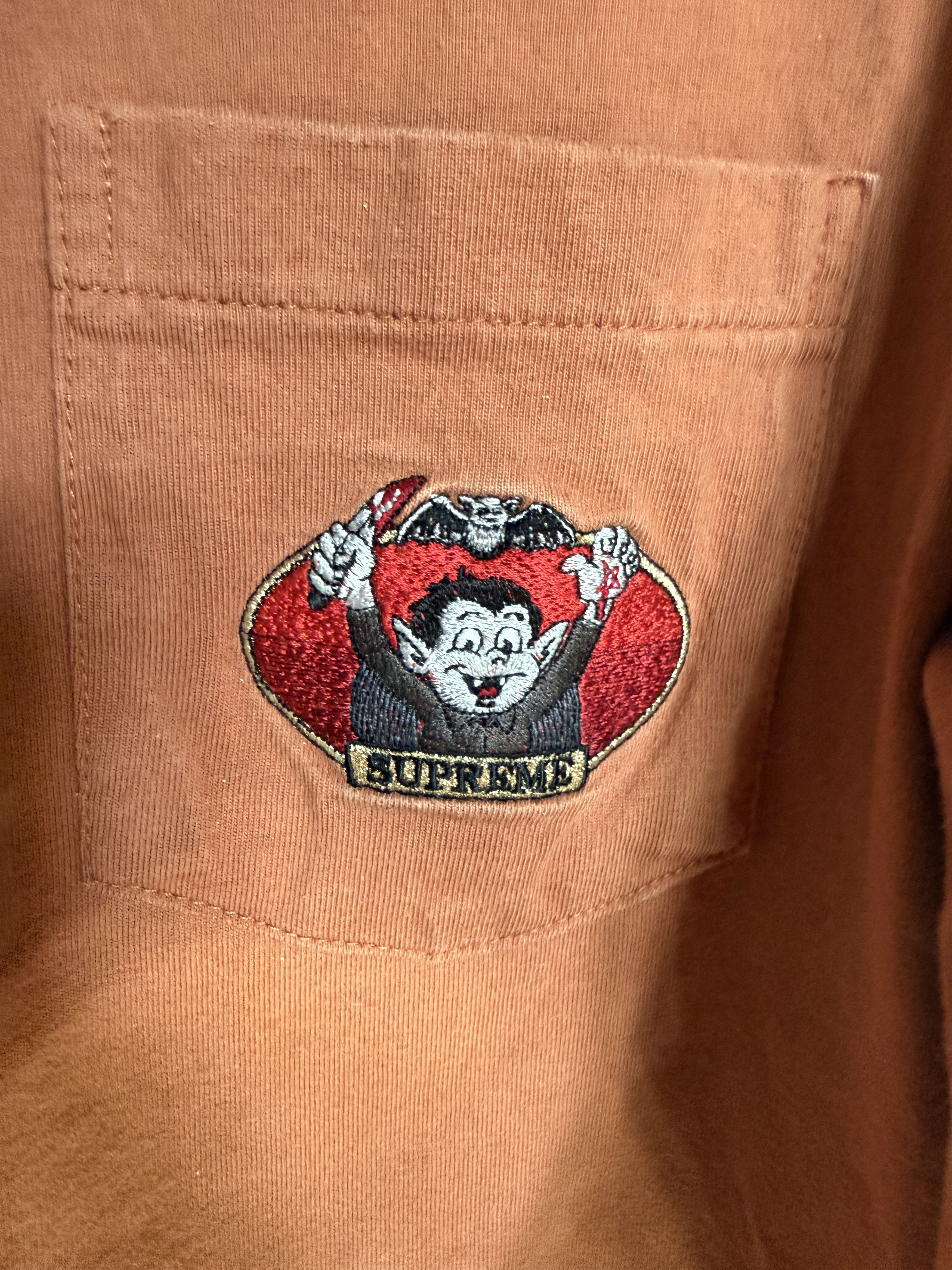 Supreme Supreme Vampire Boy L/S Pocket Tee Size US L / EU 52-54 / 3 - 3 Thumbnail