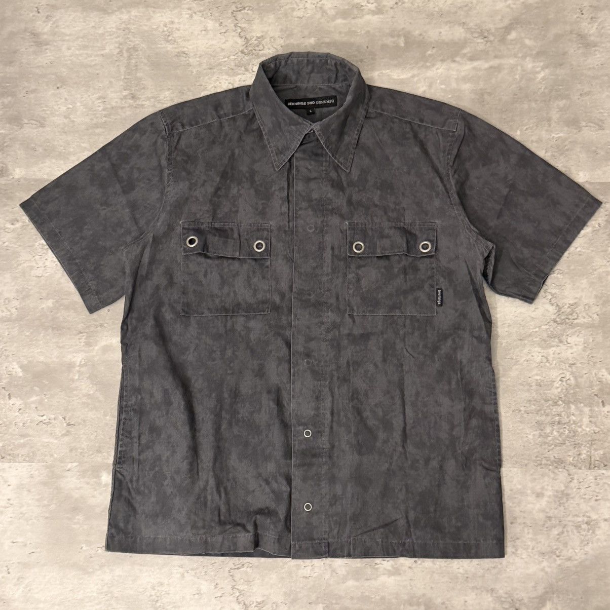 BERNINGS SHO BERNINGS SHO Hidden Snap Button Shirt Size US L / EU 52-54 / 3 - 1 Thumbnail