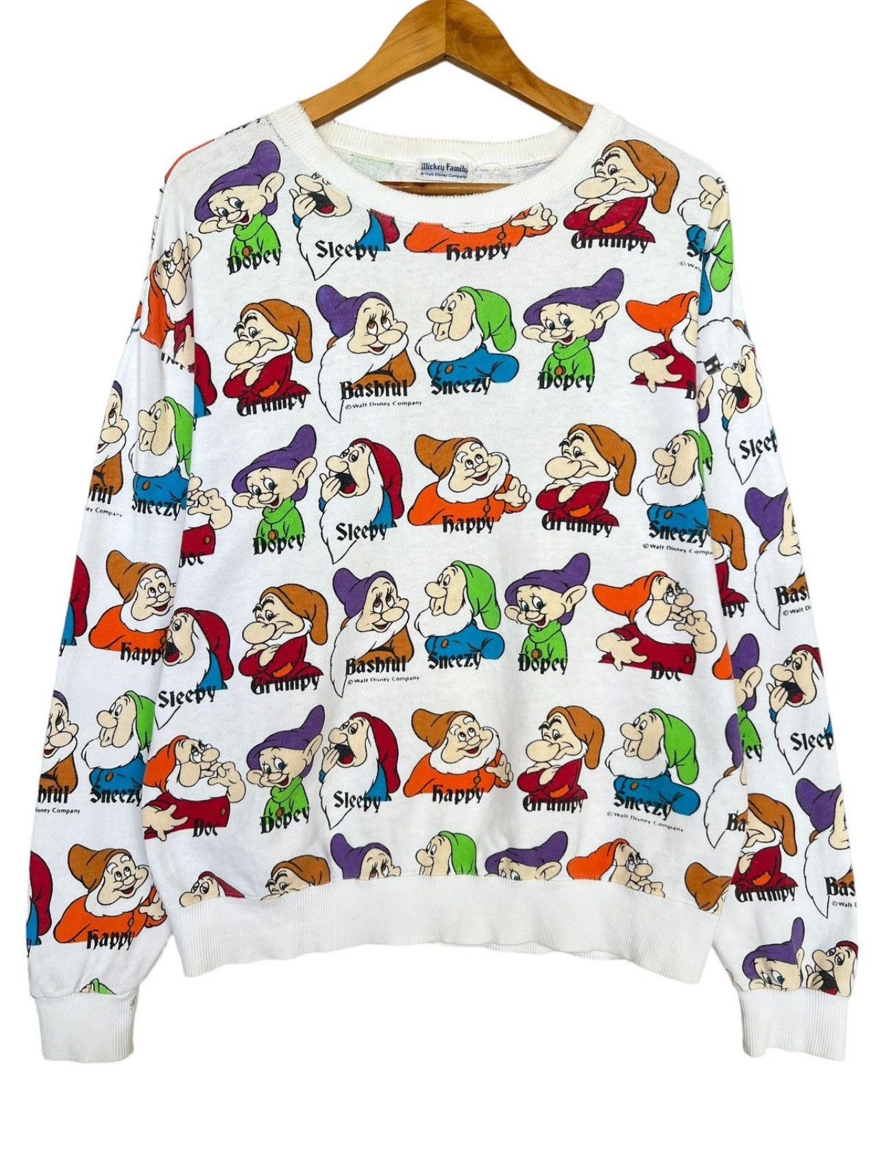 Disney × Mickey Mouse × Vintage Vintage 90s Disney Snow White Dwarf sweatshirt ovp Size US M / EU 48-50 / 2 - 1 Thumbnail
