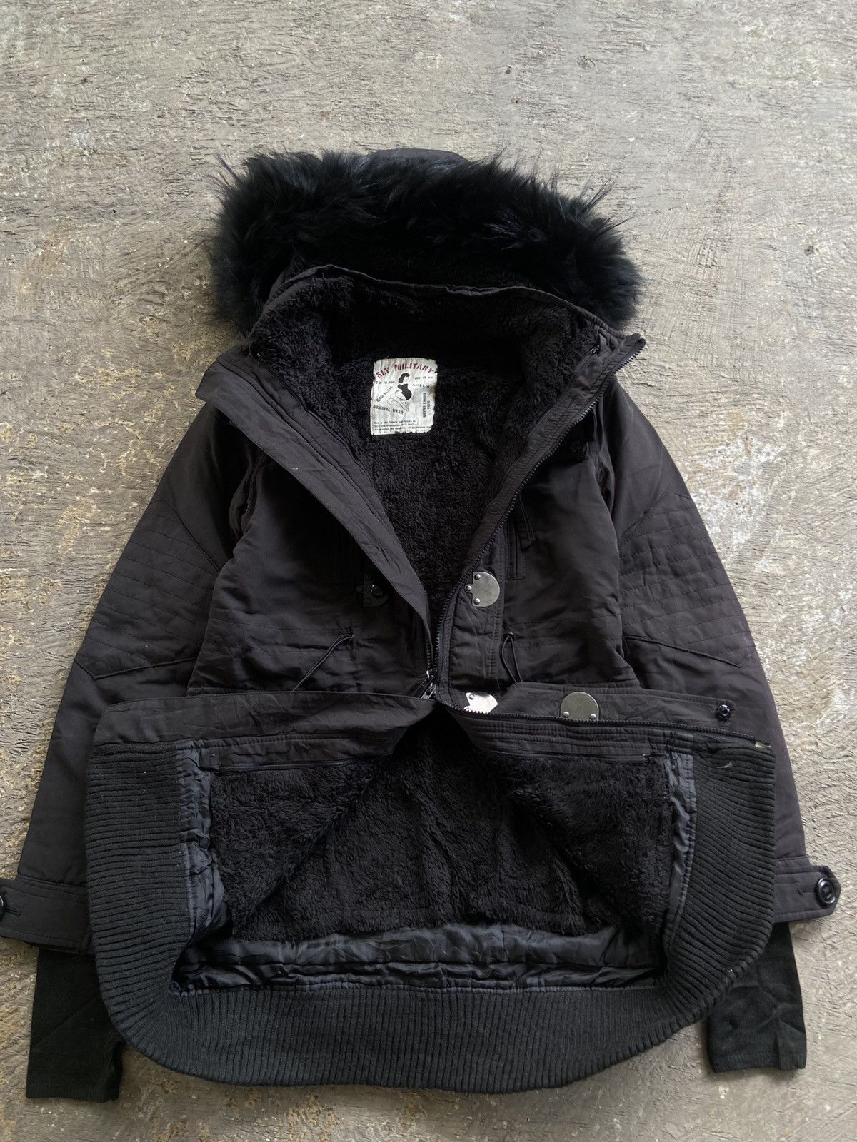 14th Addiction 2000s SLY - Vkei Apocalypse 14th Style Racoon Fur Jacket Size US S / EU 44-46 / 1 - 5 Thumbnail