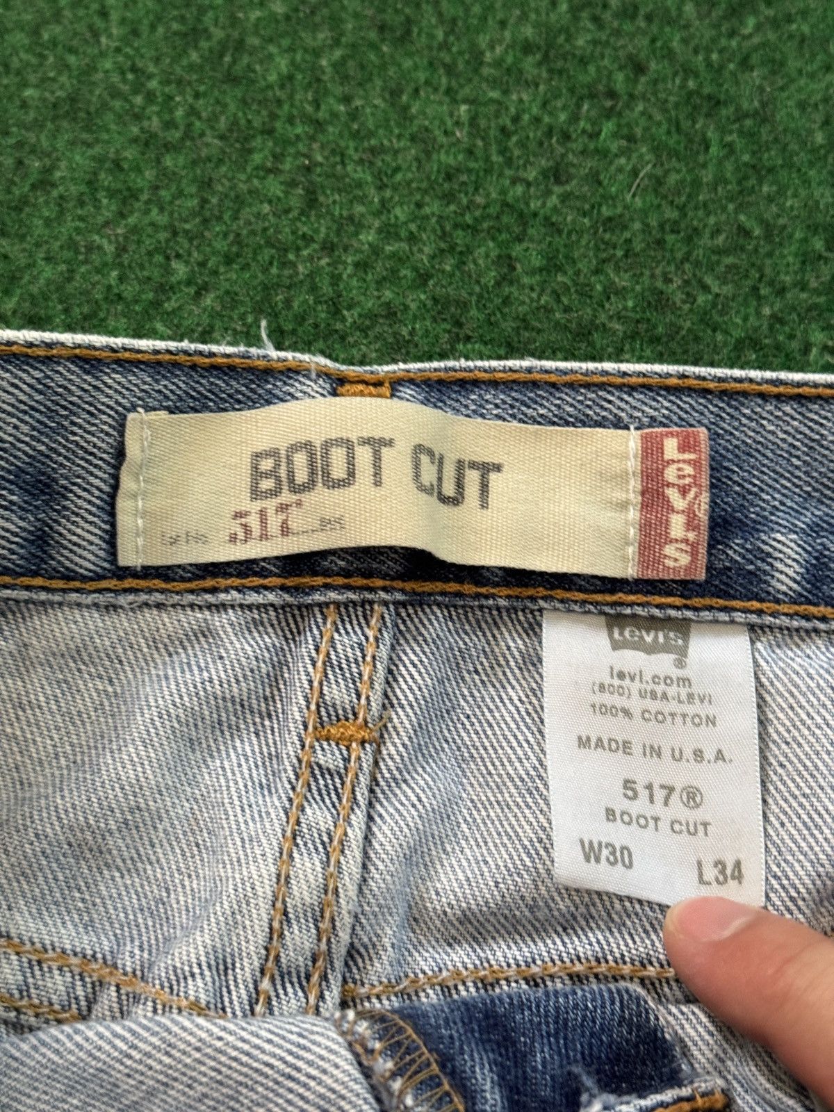 Levi's Vintage Clothing Vintage Y2K Levi’s 517 Cutoff Jorts Grunge PunK Denim Shorts Size US 30 / EU 46 - 4 Thumbnail