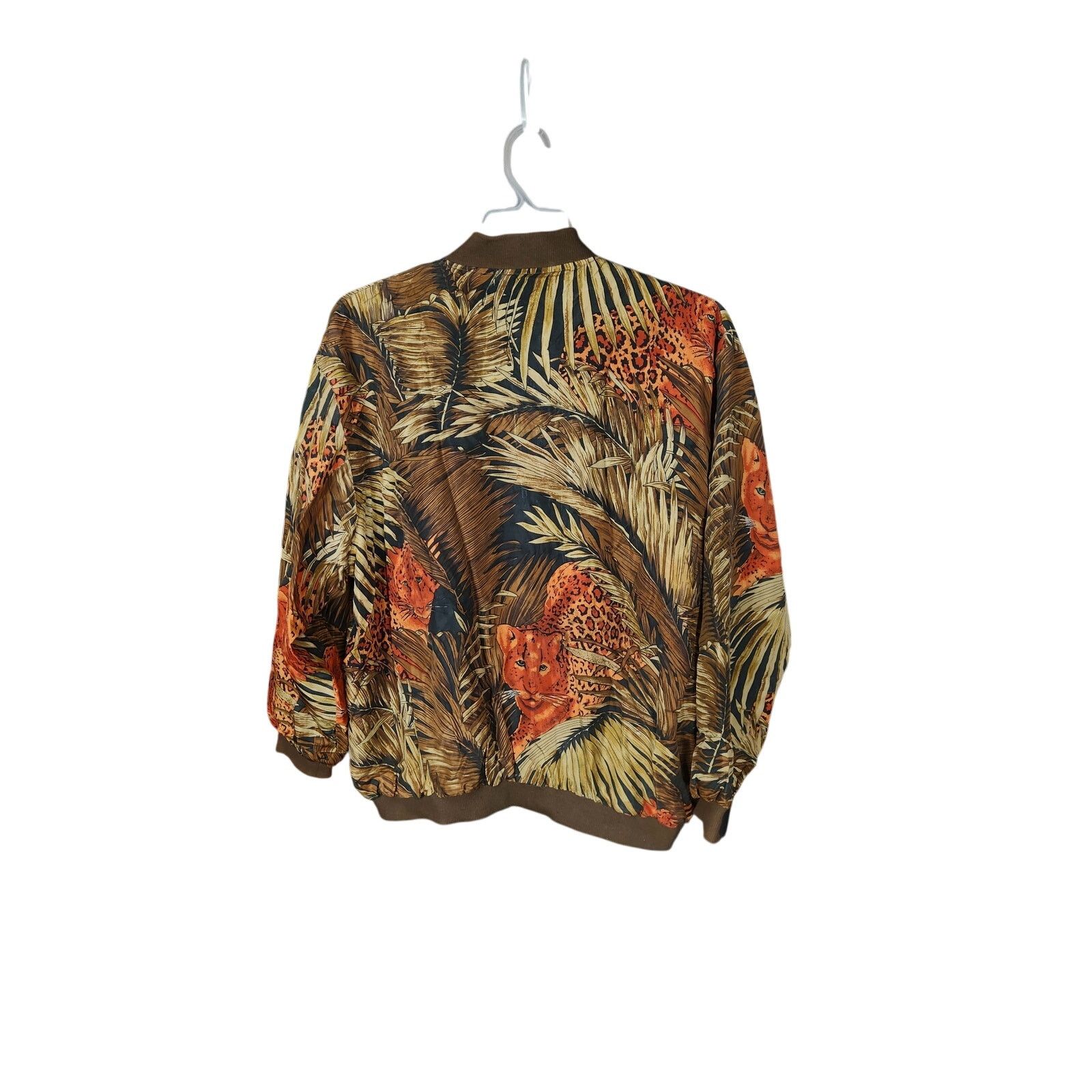 Other Vintage Atlantic Beach Jungle Print Silk Jacket women's XL Size XL / US 12-14 / IT 48-50 - 2 Thumbnail