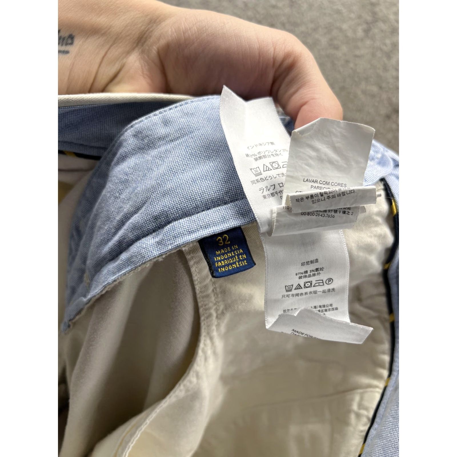 Polo Ralph Lauren Polo Ralph Lauren Shorts Mens 32 Beige Stretch Classic Fit Chino 9 Inseam Casual Size US XS / EU 42 / 0 - 6 Thumbnail