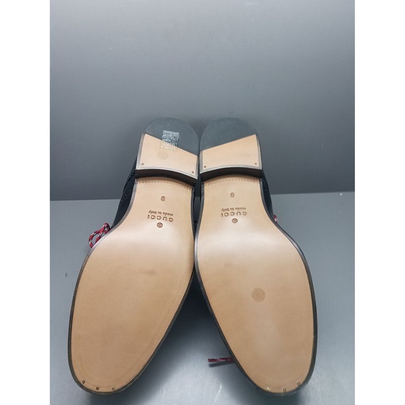 Gucci Gucci Black Leather Low-top Casual Shoes - Size US 8.5 / EU 41-42 - 4 Thumbnail
