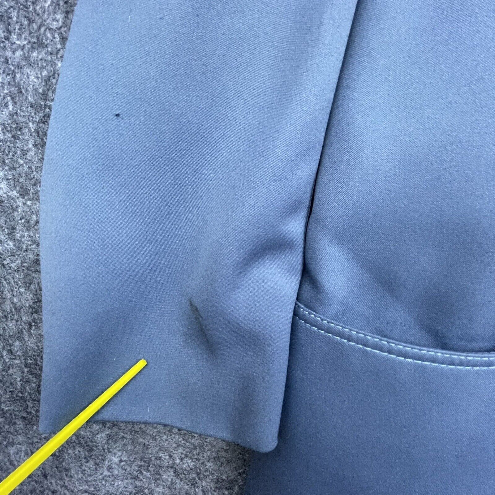I. Magnin Vintage I Magnin Coat Large Blue Trench Flannel Forecaster Size L / US 10 / IT 46 - 5 Thumbnail