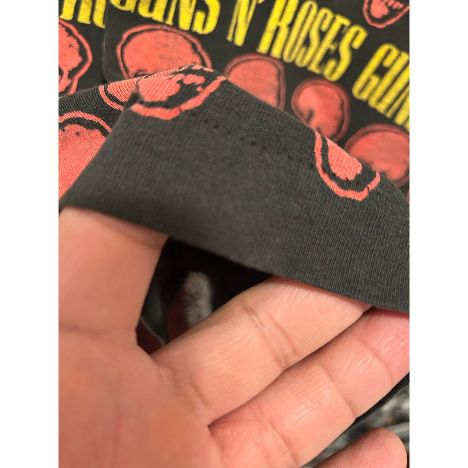 Vintage 1992 Guns N' Roses Black AOP Single Stitch All Over Print Size US L / EU 52-54 / 3 - 4 Thumbnail