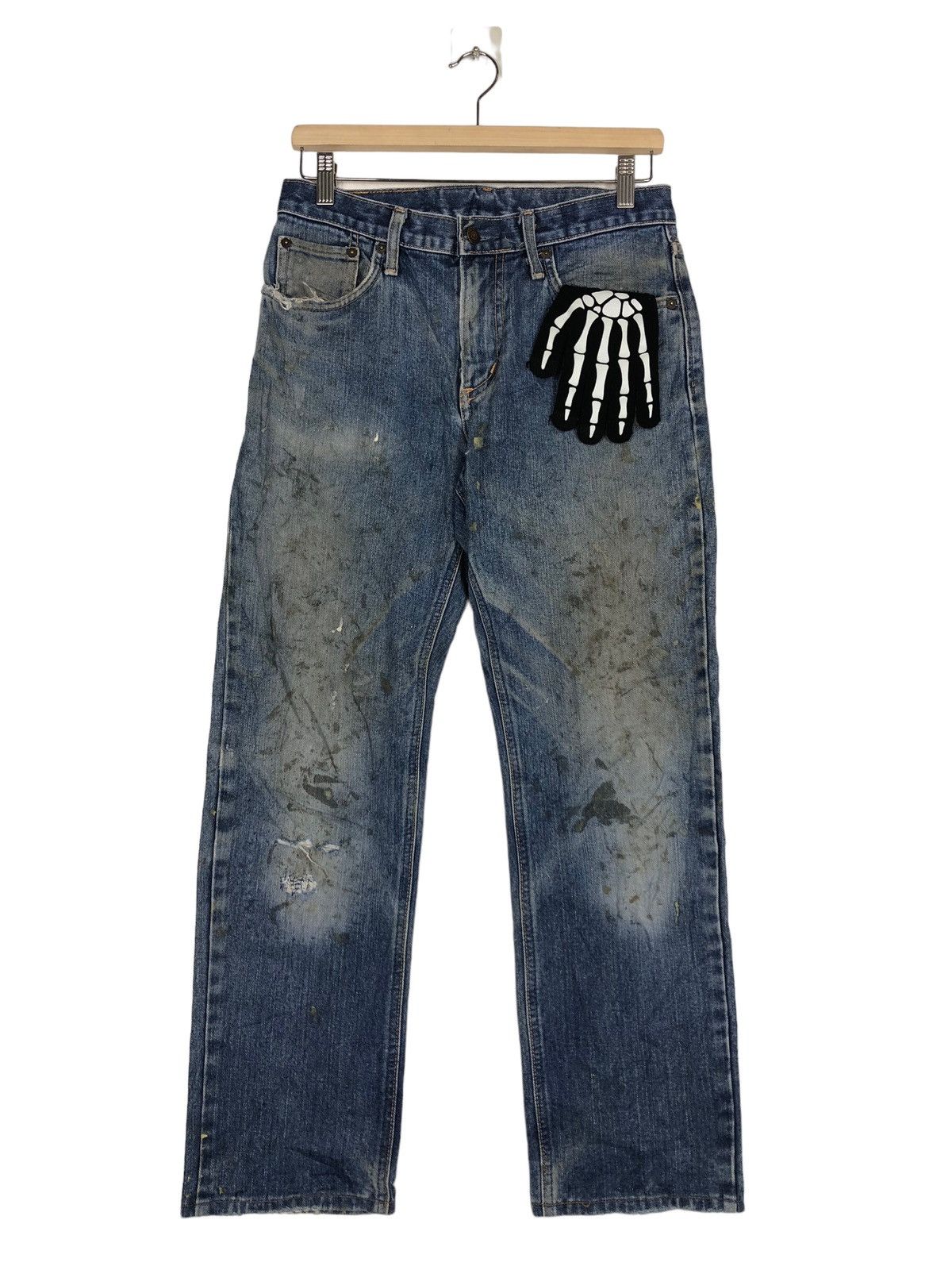 Edwin 🔥90’s EDWIN NO.43 DISTRESSED DENIM JEANS PUNK STYLE Size US 28 / EU 44 - 1 Thumbnail