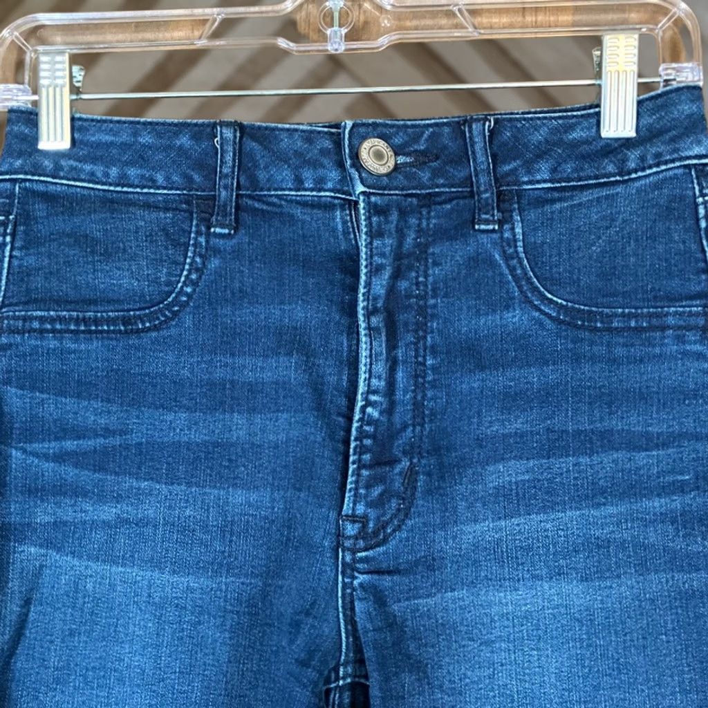 American Eagle Outfitters American Eagle Womens Shorts Blue Denim High Rise Shortie Stretch 6 Regular Pocket 5-Pocket Design Casual Streetwear Preppy Womens Size 28" / US 6 / IT 42 - 1 Thumbnail