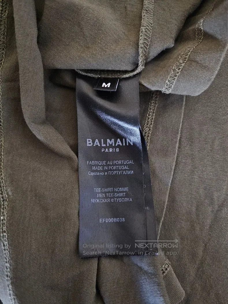 Balmain Balmain Paris Embossed Short Sleeve T. Size US M / EU 48-50 / 2 - 5 Thumbnail