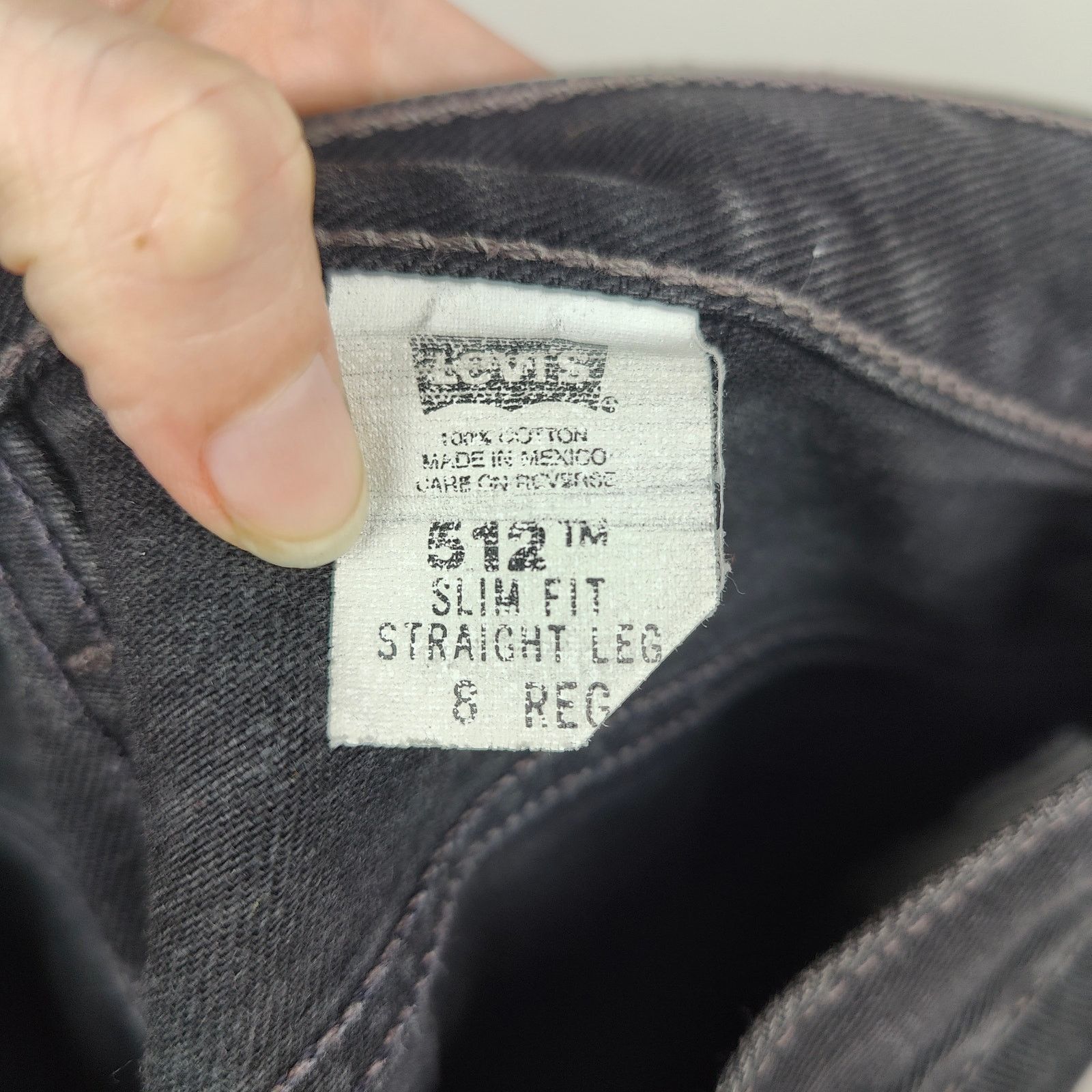 Levi's Vintage 90s Levi's 512 Jeans Womens 8 Black Wash Size US 29 - 8 Thumbnail