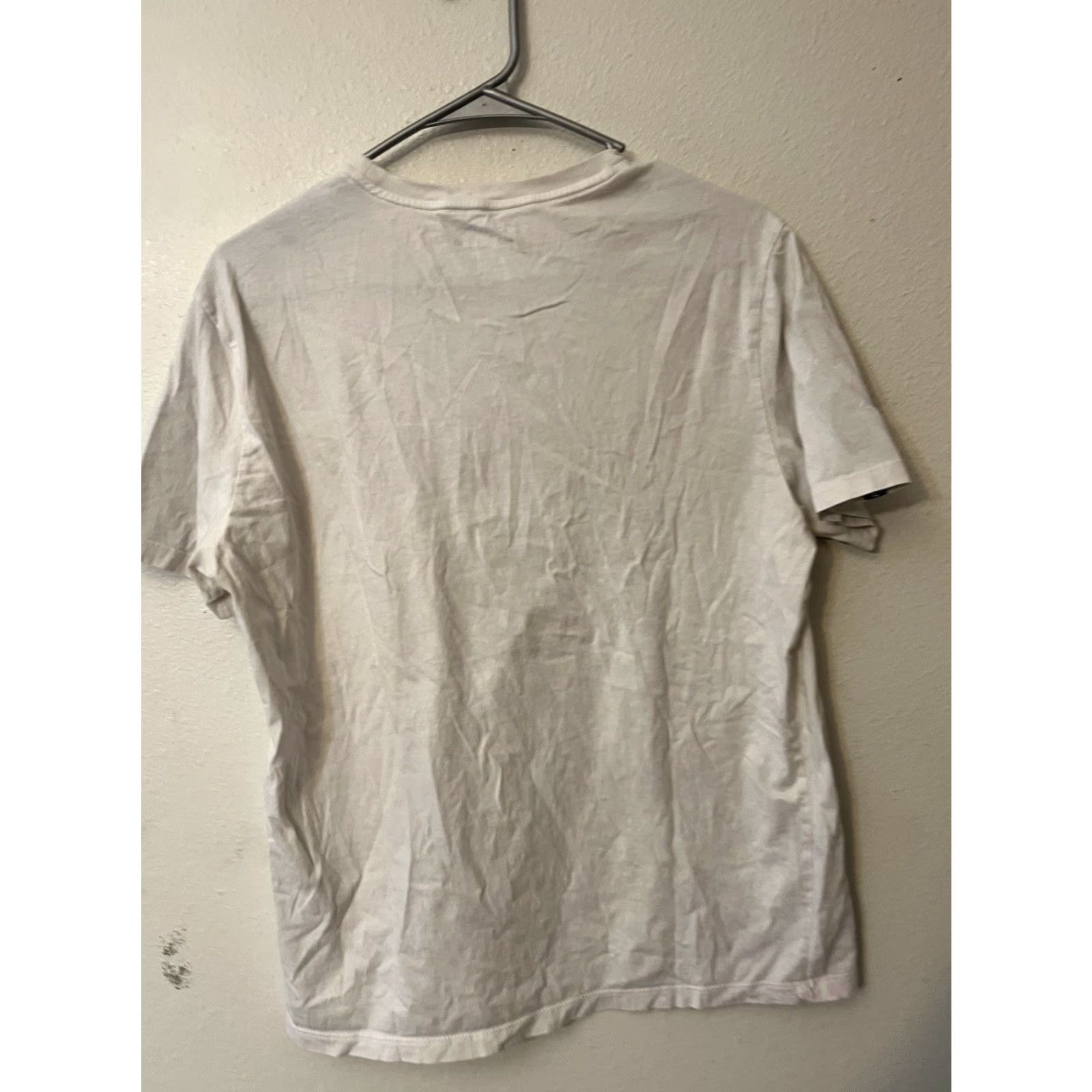 Calvin Klein CALVIN KLEIN Men White Graphic Tee Shirt Medium Short Sleeve Adult M White Graphic Tee Modern Logo Casual Top Size US 31 - 3 Thumbnail