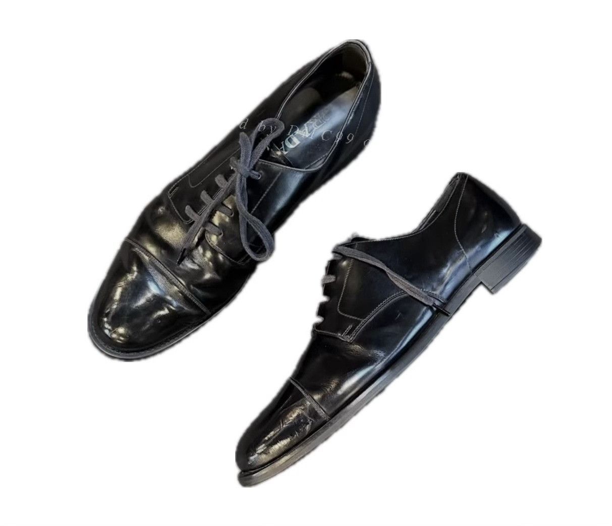 Prada Vintage Prada Men's Brushed Leather Business Shoes | Grailed