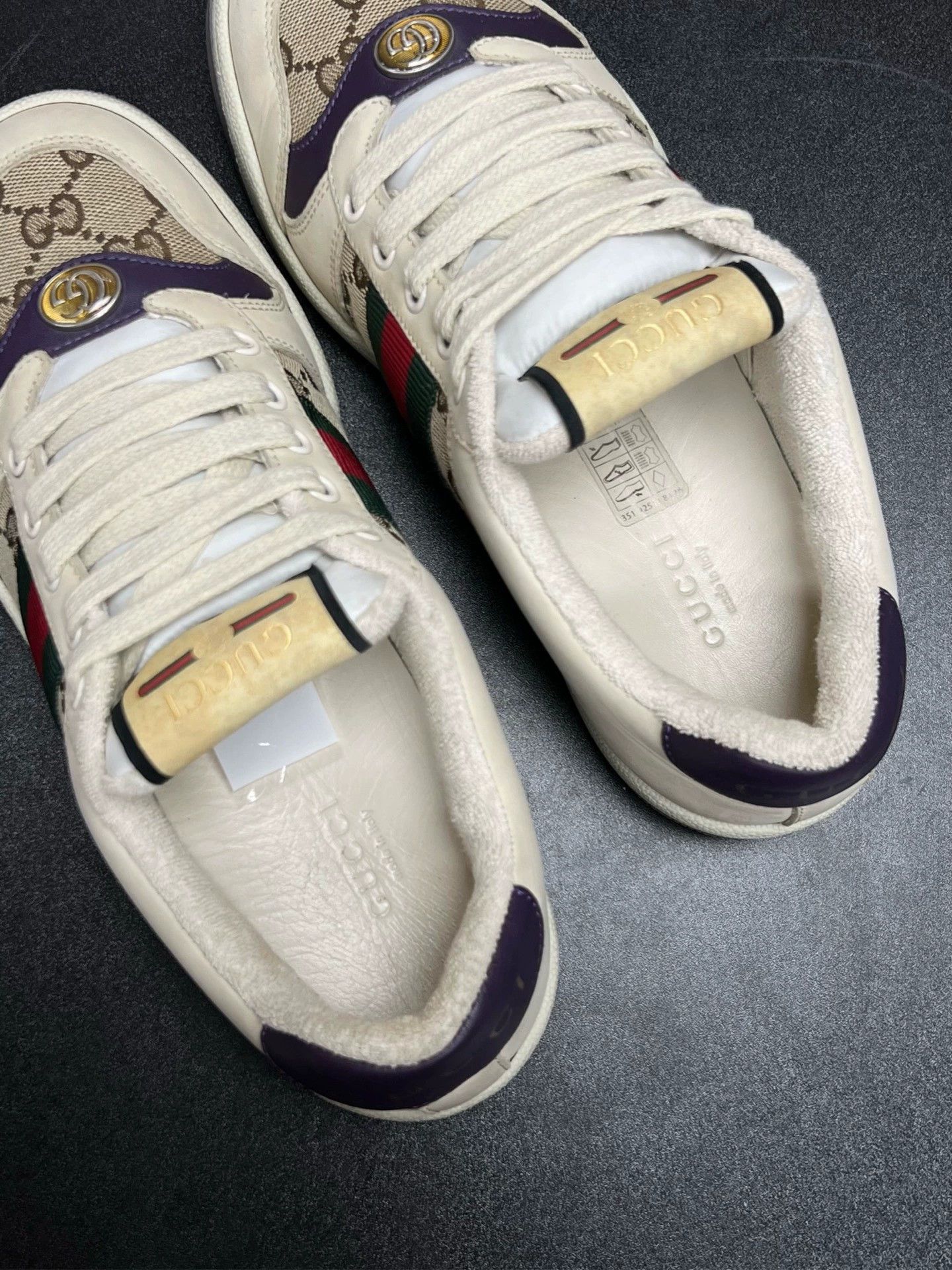 Gucci gucci gg dirty shoes in black and beige Size US 7.5 / EU 40-41 - 4 Thumbnail