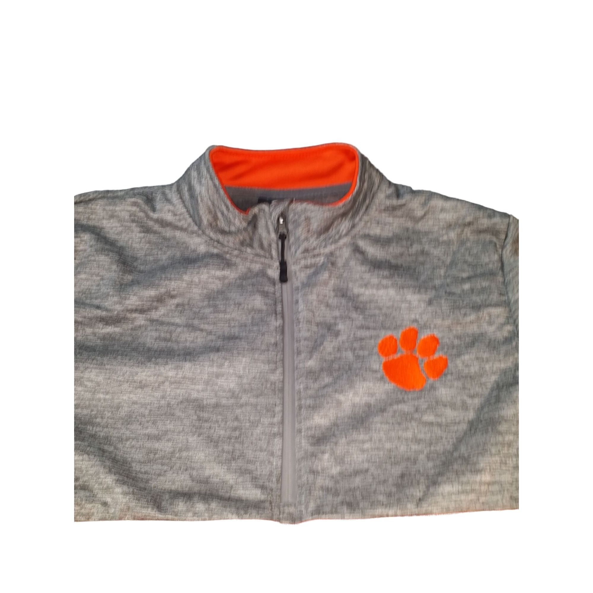 NCAA Clemson Tigers Pullover Men Sz L NCAA Colosseum Gray Orange Size US L / EU 52-54 / 3 - 2 Thumbnail