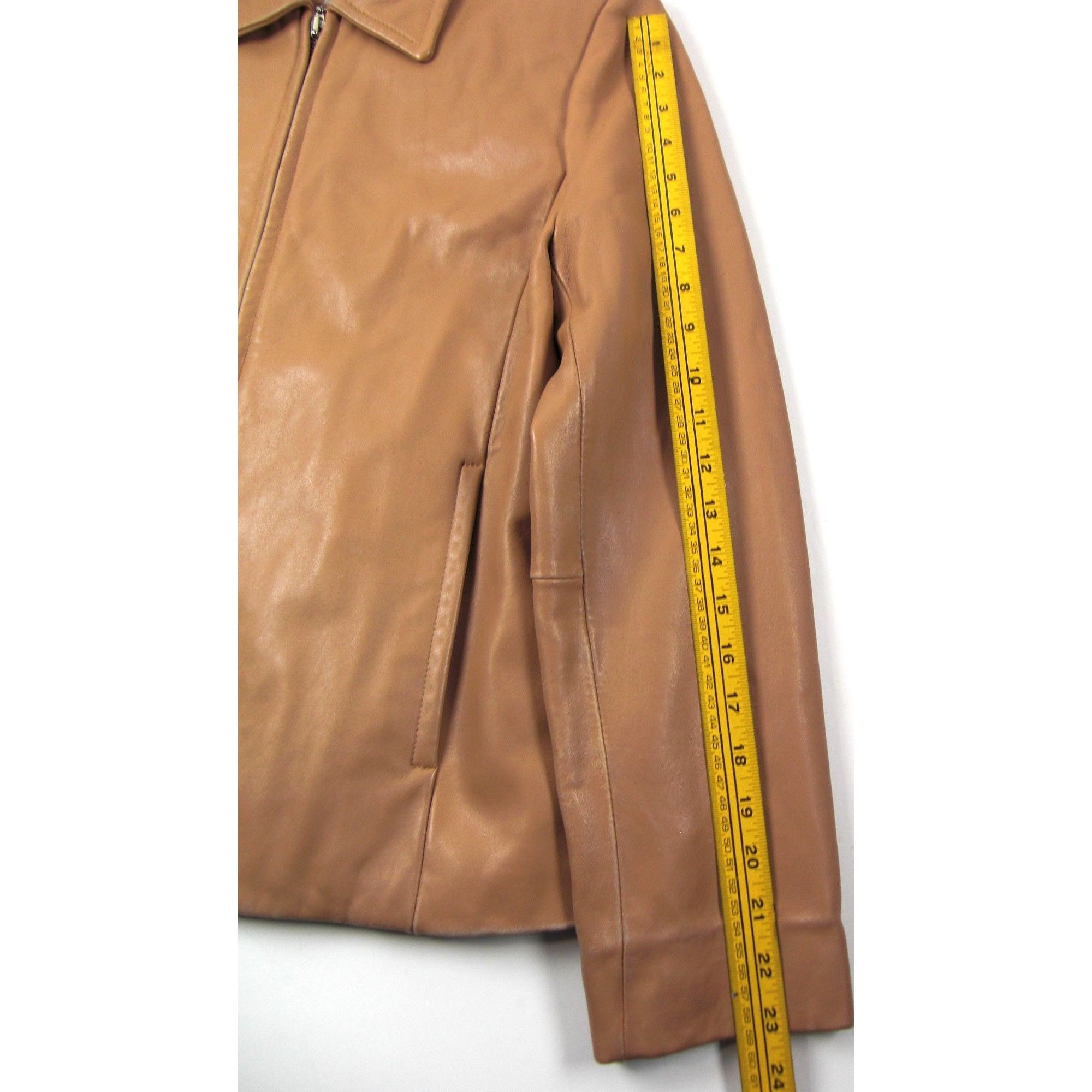 Other Juliet Michelle Women's Soft Lamb Skin L Brown Mustard Leath Size L / US 10 / IT 46 - 11 Thumbnail