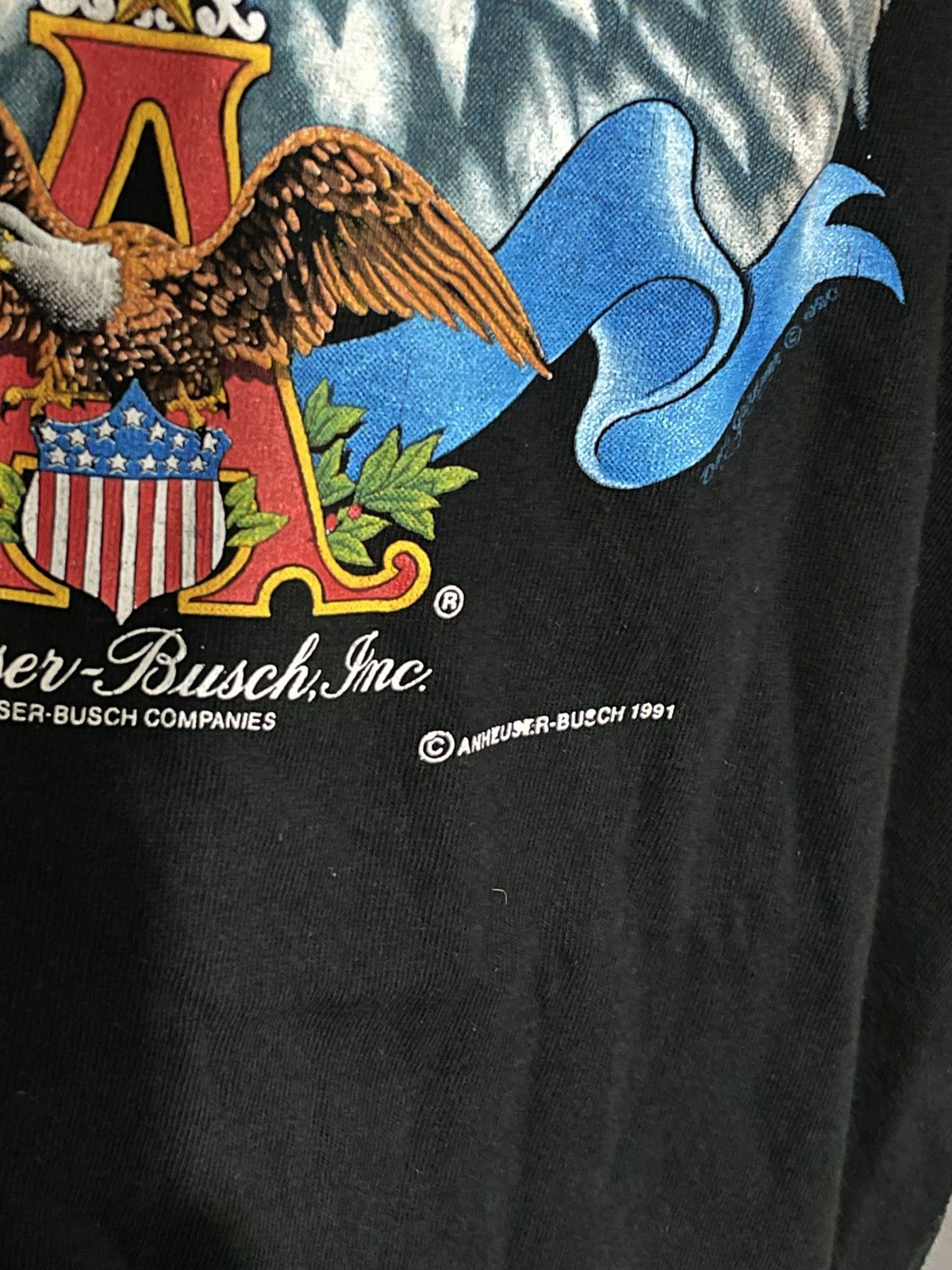 Vintage Anheuser Busch 1991 XL vintage t shirt Size US XL / EU 56 / 4 - 3 Thumbnail