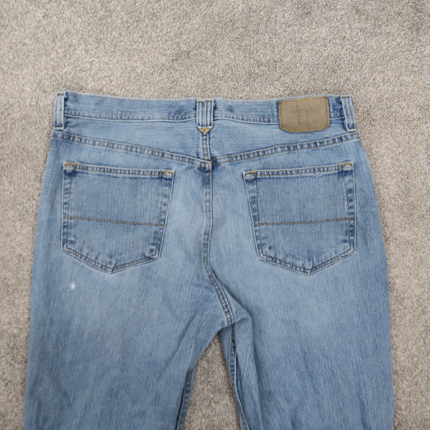 Vintage Urban Pipeline Jeans Mens 36x30 Distressed Blue Denim 5-Pocket Straight Relaxed Size US 36 / EU 52 - 5 Thumbnail