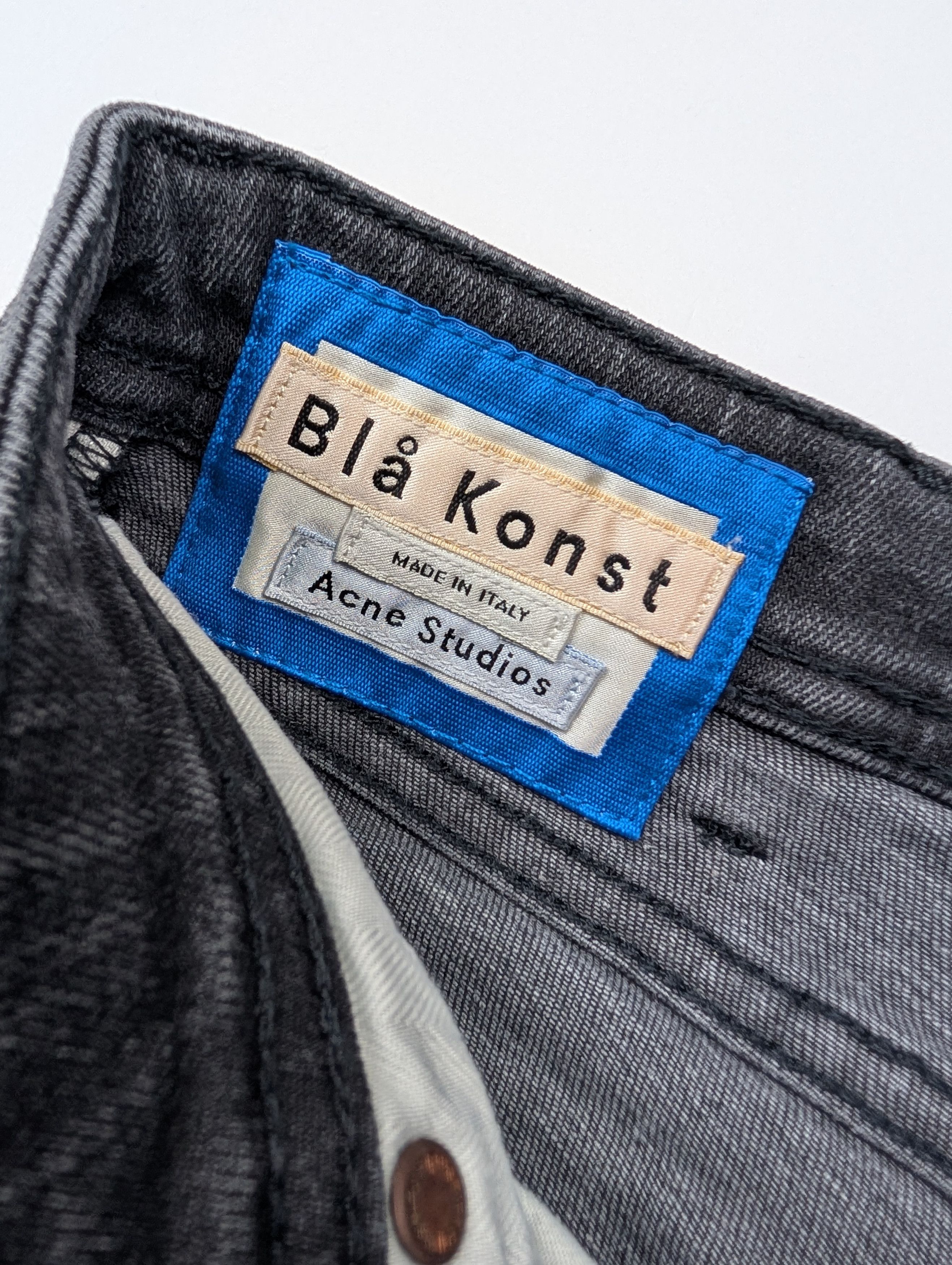 Acne Studios Acne Studios Charcoal Black Fitted Jeans Size 25" / US 0 / IT 36 - 3 Thumbnail