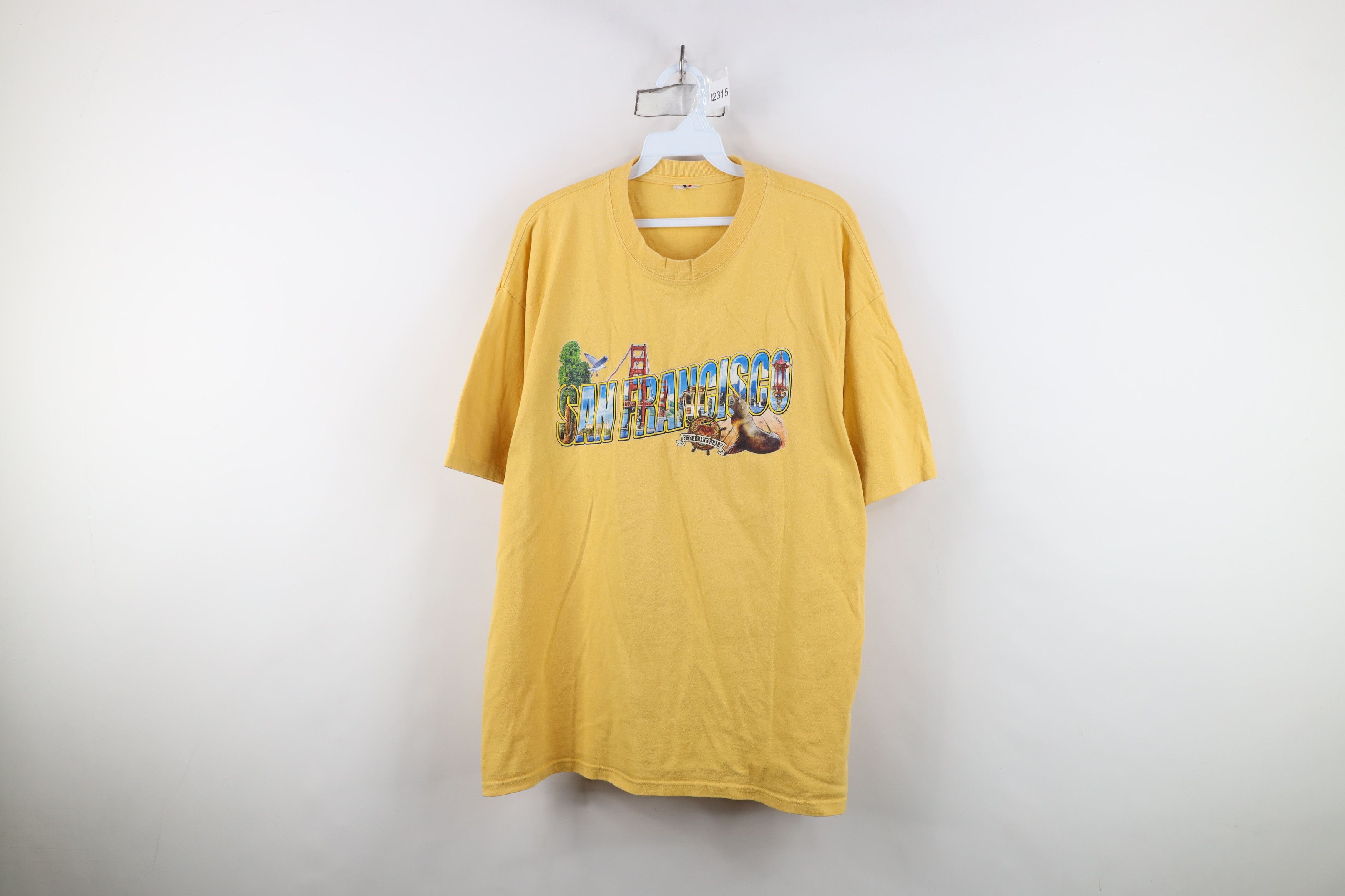 Vintage Vintage 90s Streetwear San Francisco Fishermans T-Shirt Size US L / EU 52-54 / 3 - 1 Thumbnail