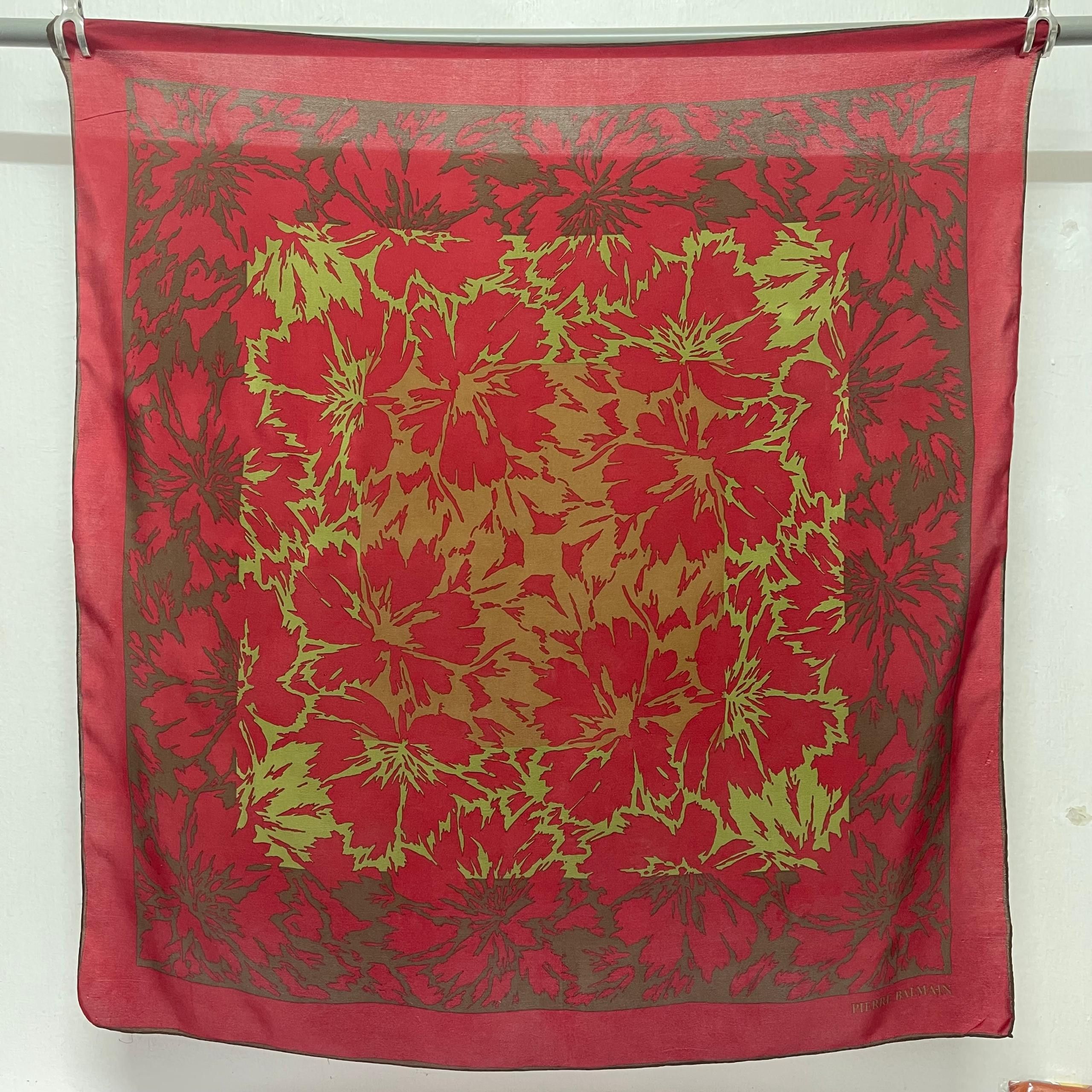 Pierre Balmain Vintage Pierre Balmain Silk Scarves - S7056 Size ONE SIZE - 5 Thumbnail