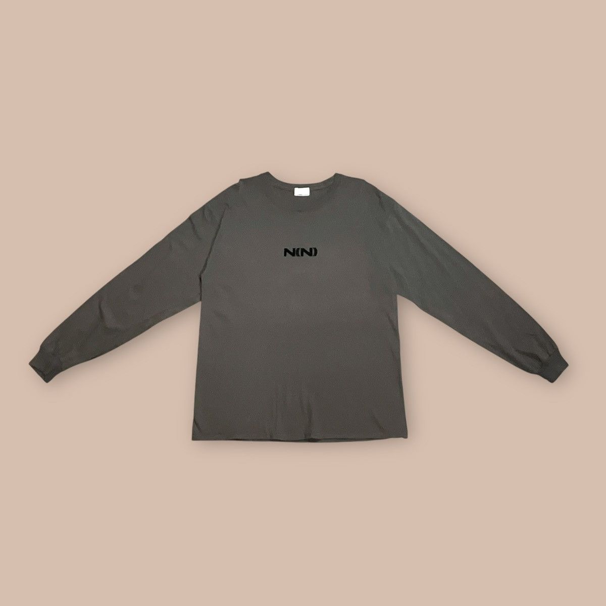 Number (N)ine Number (N)ine DENIM L/S Grey Tee Size US L / EU 52-54 / 3 - 3 Thumbnail