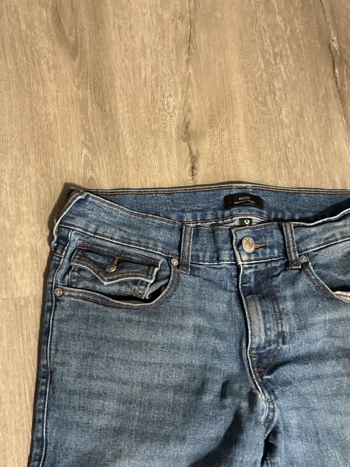 True Religion Men's True Religion Ricky Relaxed Straight Blue Denim Size US 32 / EU 48 - 4 Thumbnail