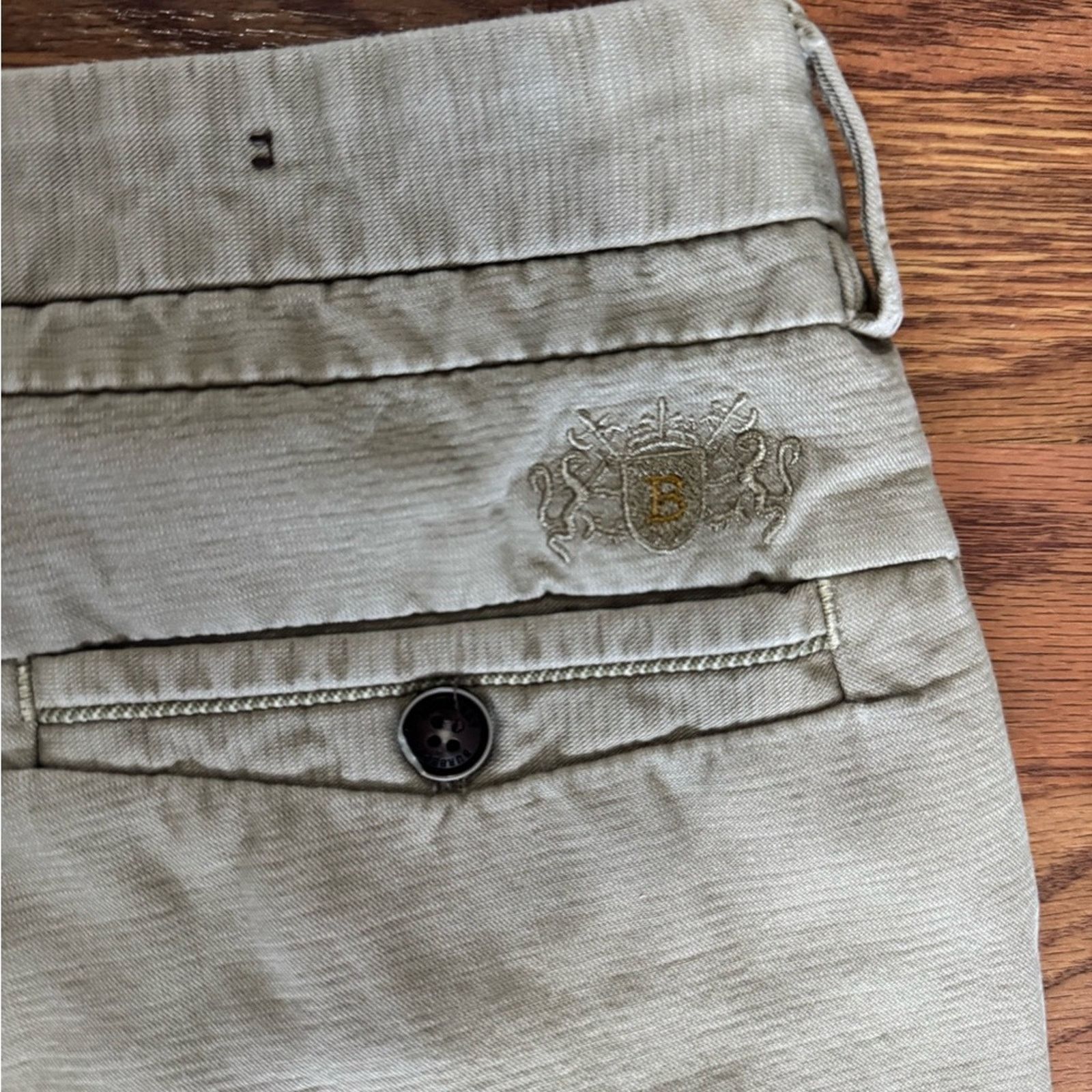 Burberry Mens Designer Burberry khaki pants Size US 34 / EU 50 - 7 Thumbnail