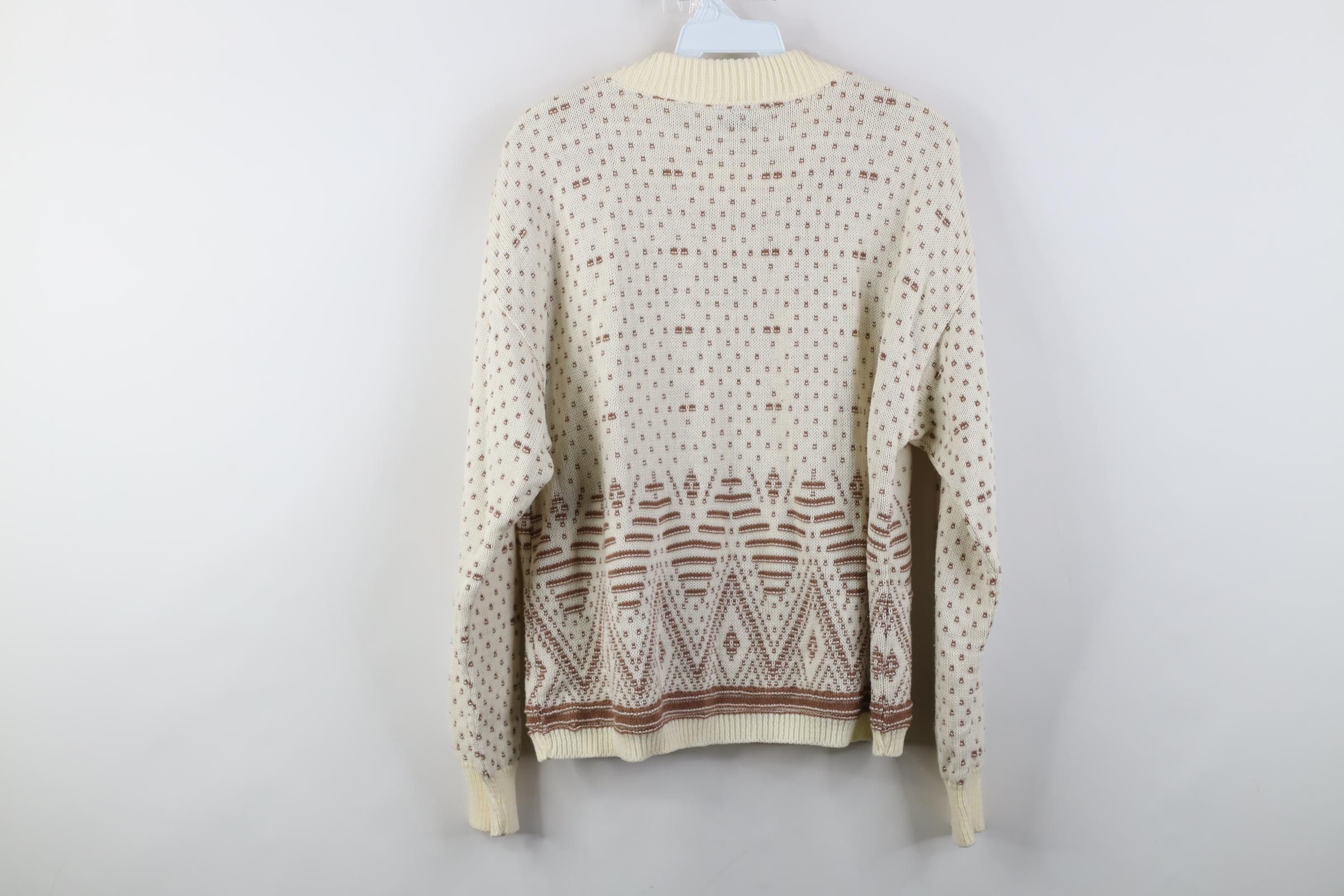 Vintage Vintage 90s Streetwear Fair Isle Knit Crewneck Sweater Size M / US 6-8 / IT 42-44 - 7 Thumbnail