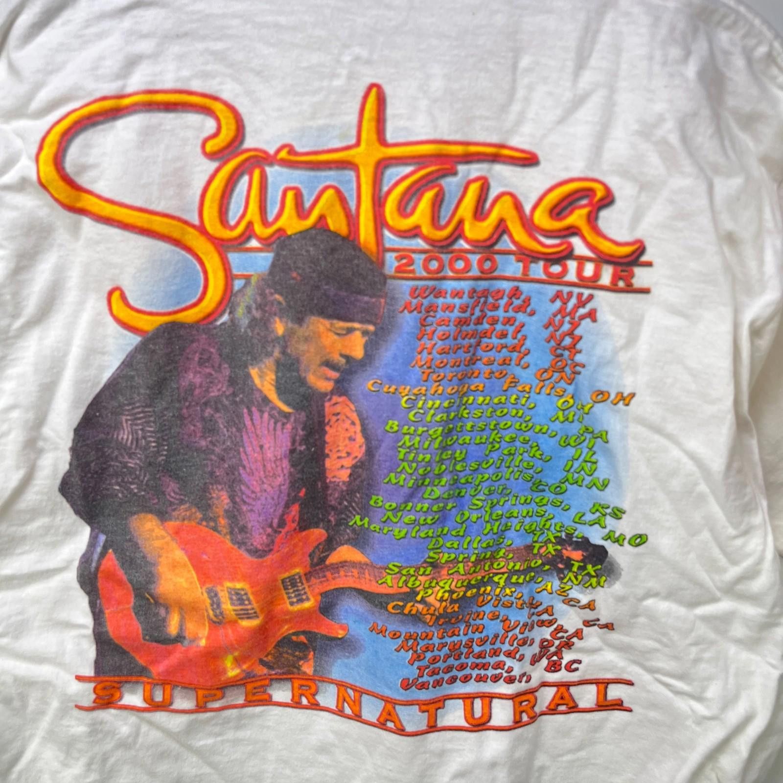 Vintage Vintage Santana Supernatural Tour T Shirt XL Size US XL / EU 56 / 4 - 2 Thumbnail