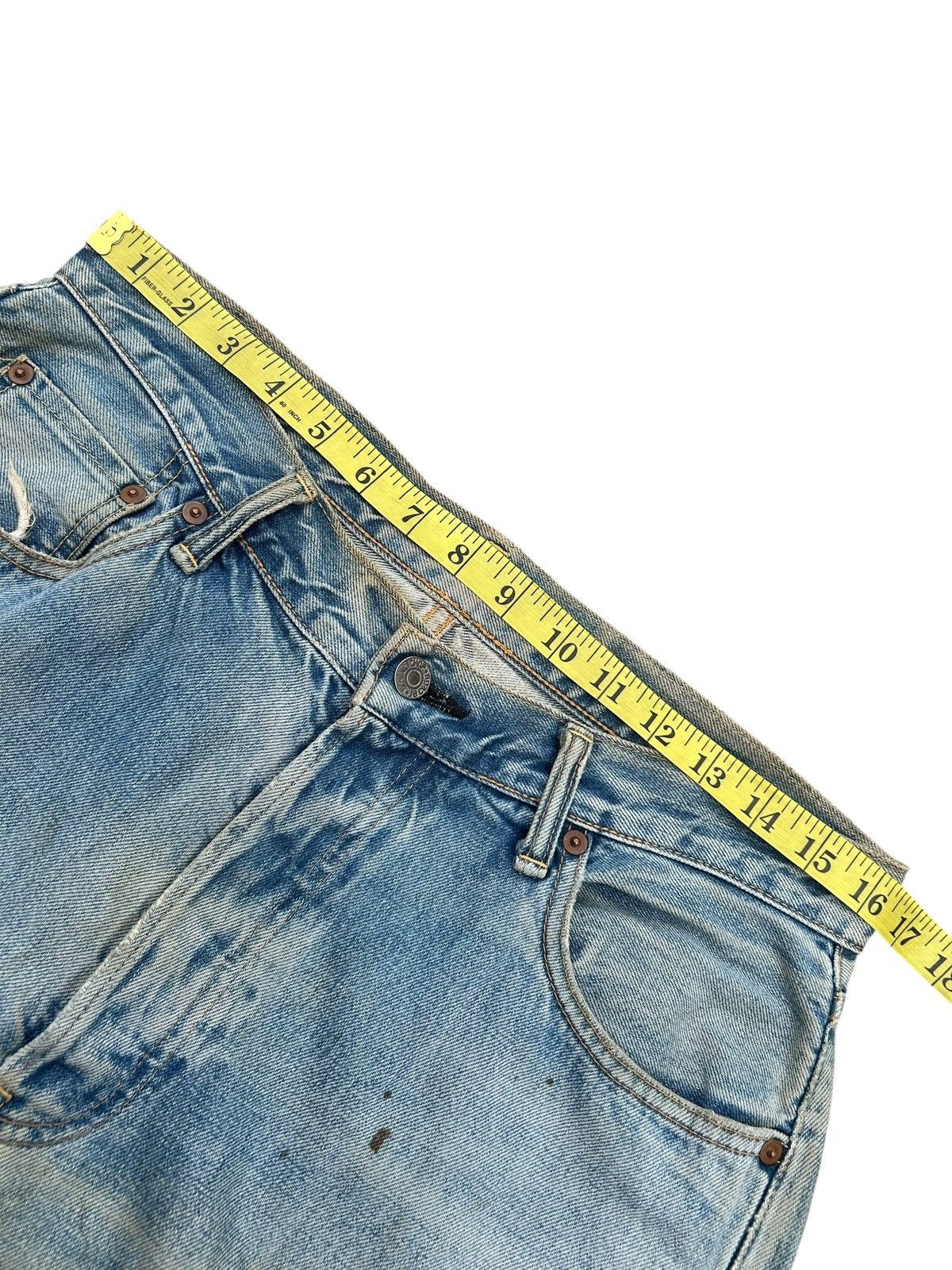 Japanese Brand × Kapital × Vintage Vintage Sewing Chop Selvedge Distressed Grunge Punk Denim Size US 33 - 15 Thumbnail