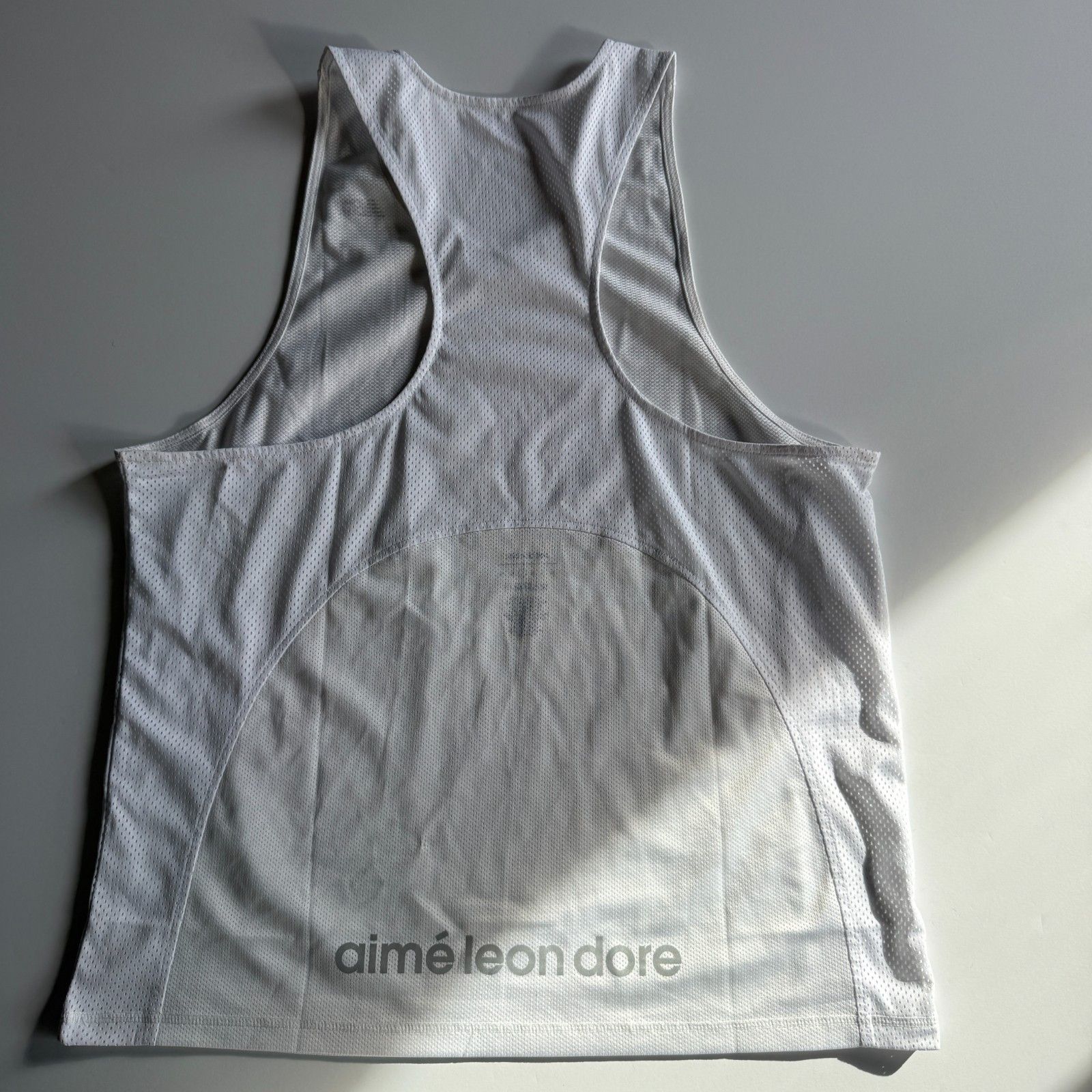 Aimé Leon Dore x New Balance White Mesh Racing Singlet